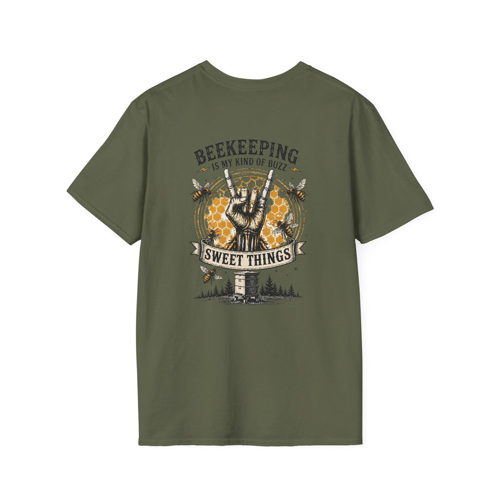 Beekeeping Is My Kind of Buzz Shirt | Skull Beekeeper Tee | Rustic Bee Keeper T-Shirt | Honey Lover Gift