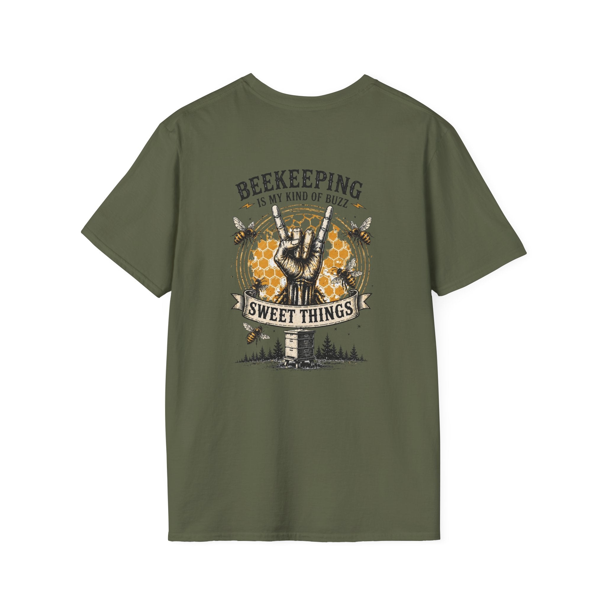 Beekeeping Is My Kind of Buzz Shirt | Skull Beekeeper Tee | Rustic Bee Keeper T-Shirt | Honey Lover Gift