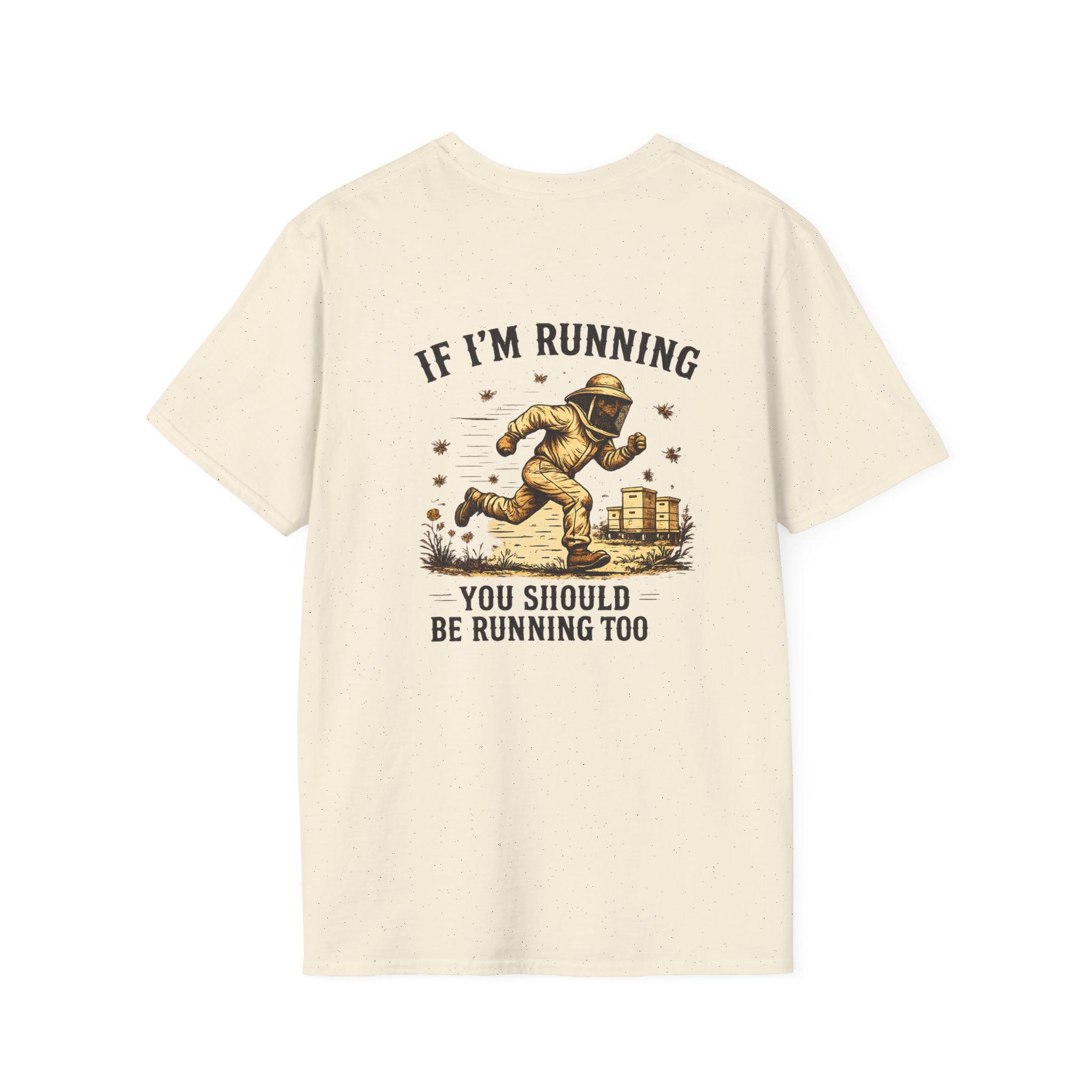 If I’m Running You Should Be Running Too T-Shirt | Funny Beekeeper Shirt | Bee Keeper Humor Tee