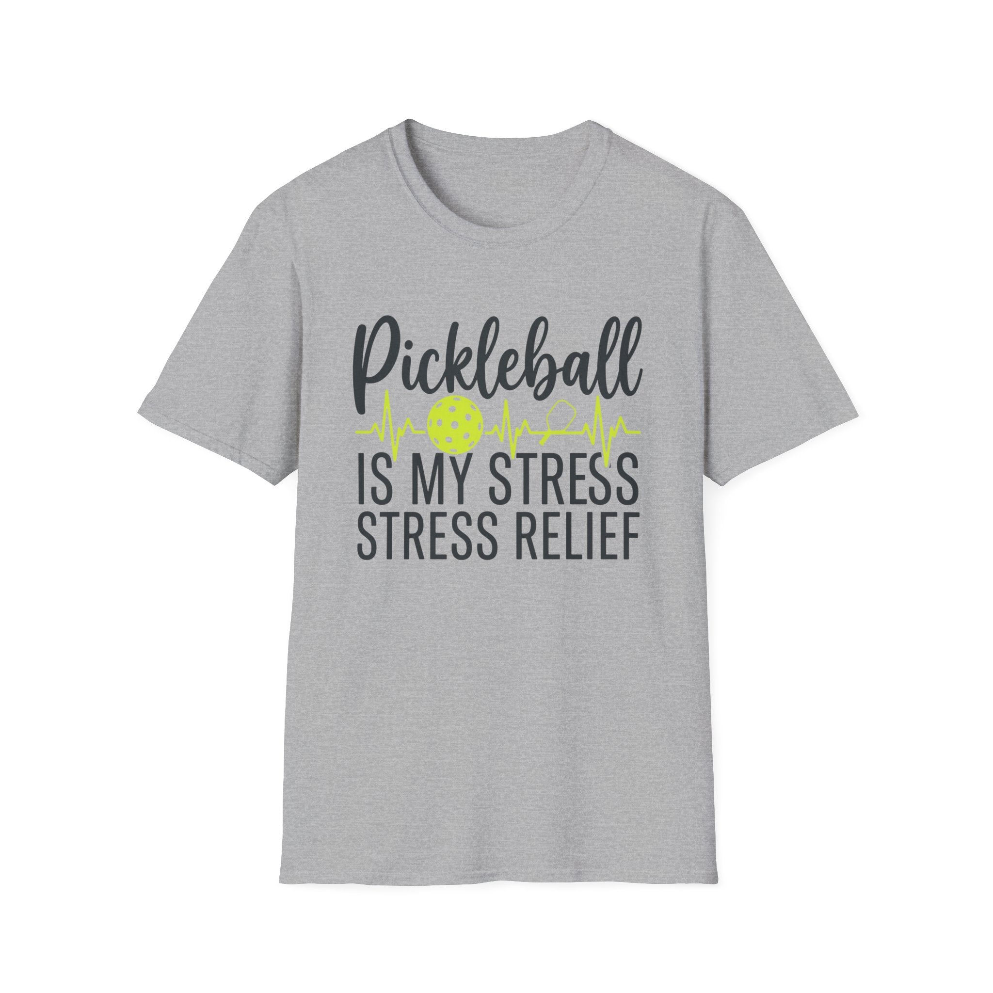 Pickleball Is My Stress Relief Shirt – Funny Pickleball Therapy Tee for Men & Women