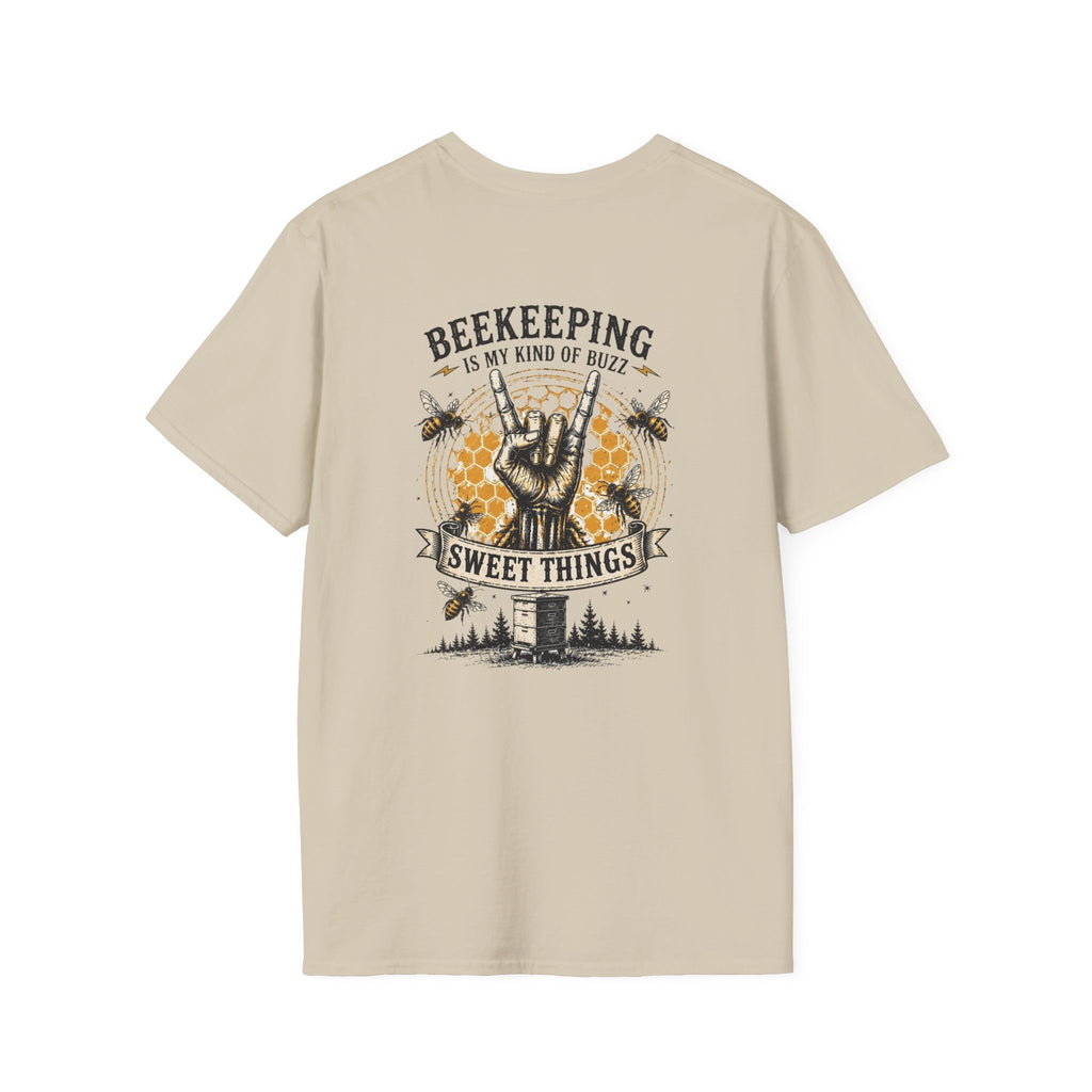 Beekeeping Is My Kind of Buzz Shirt | Skull Beekeeper Tee | Rustic Bee Keeper T-Shirt | Honey Lover Gift