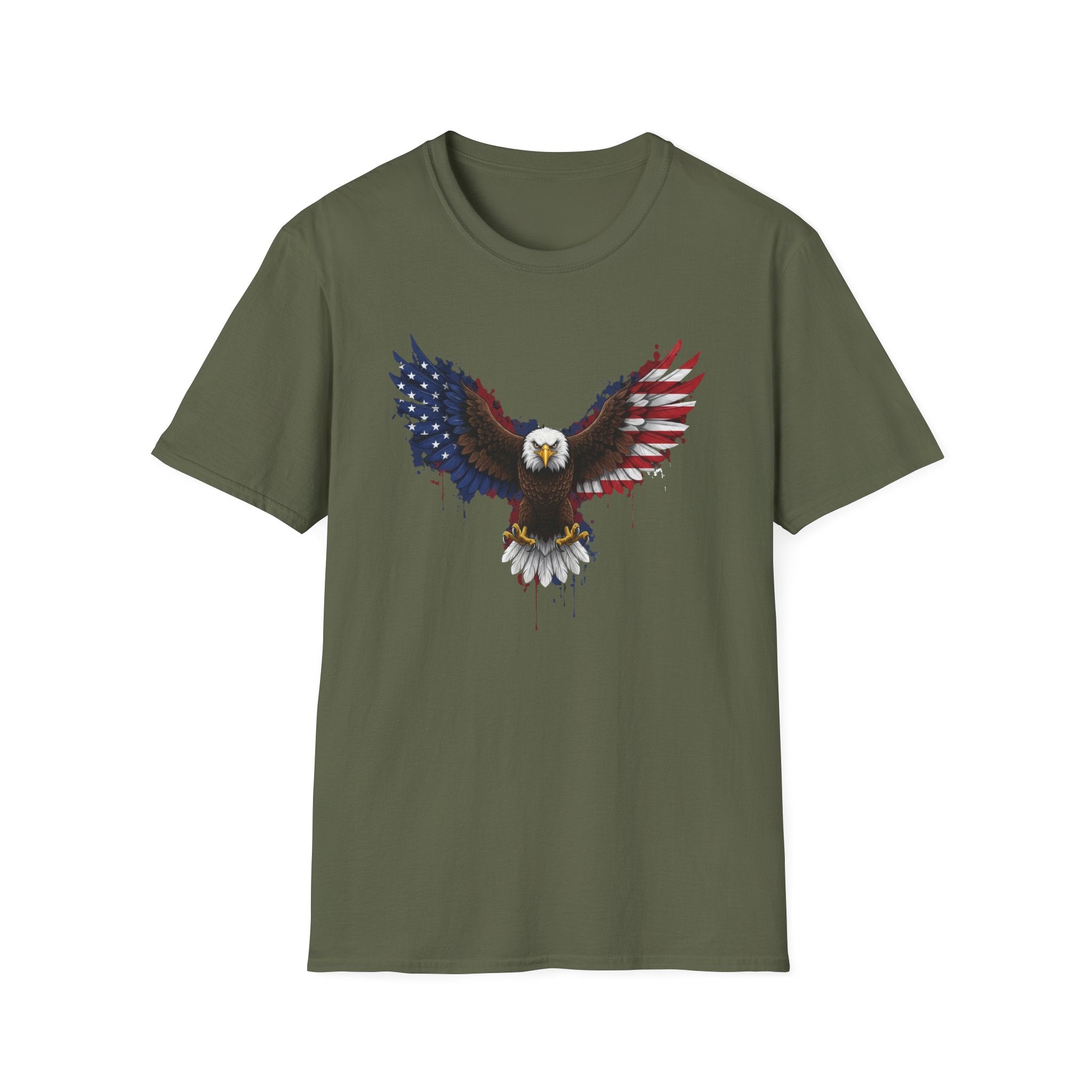Patriotic American Eagle T-Shirt | USA Flag Wings Graphic Tee | Fourth of July Shirt | America Pride Apparel