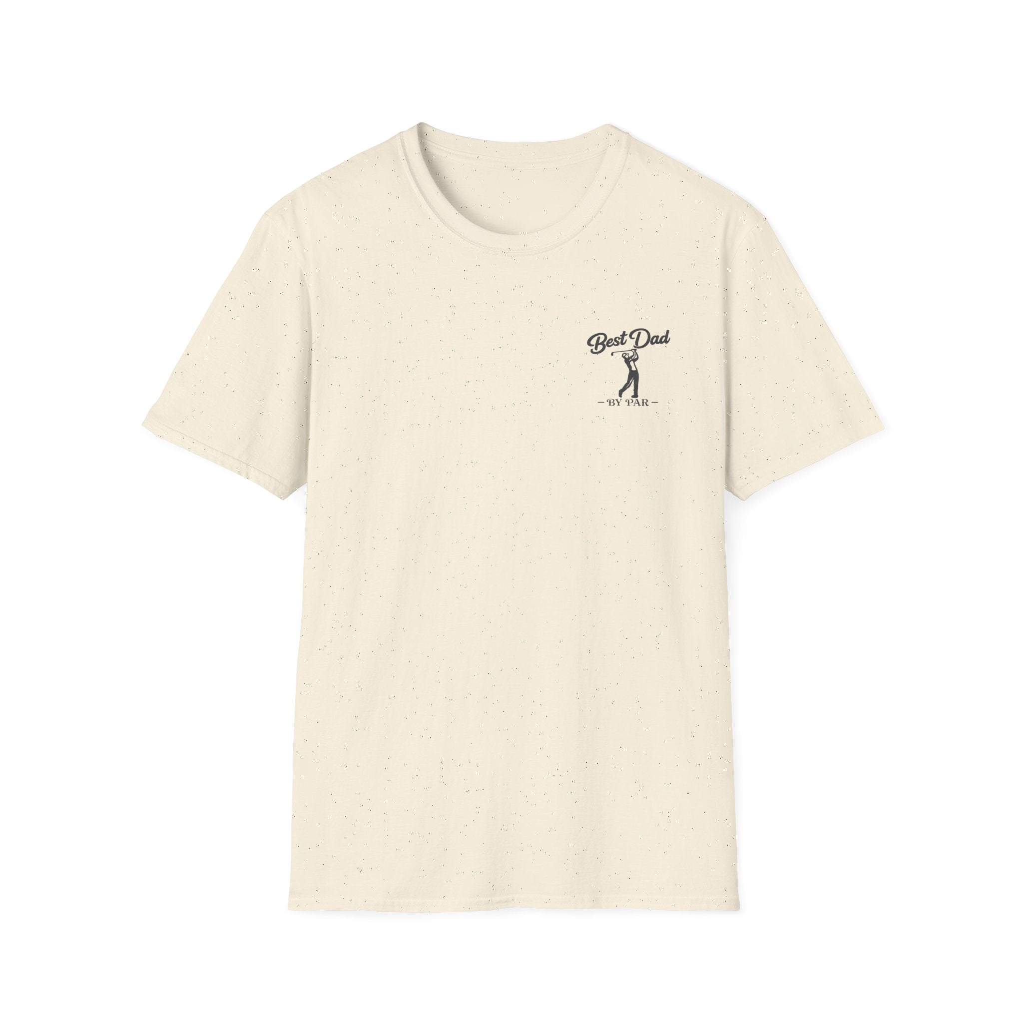 Best Dad By Par Golf Shirt | Funny Golf Dad T-Shirt | Father’s Day Golf Tee | Left Chest Graphic Dad Shirt | Comfort Colors Style Tee