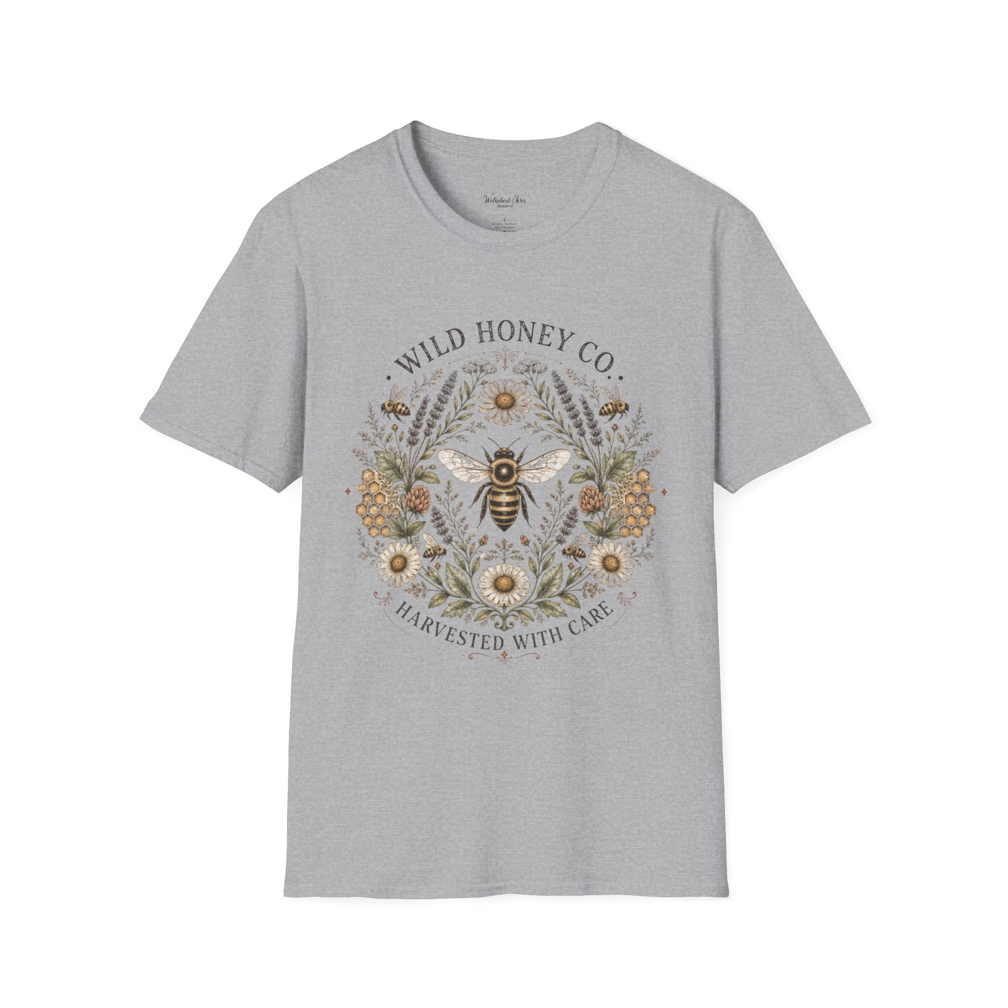 Honey Bee Wreath Shirt – Beekeeping T-Shirt – Save the Bees Apparel