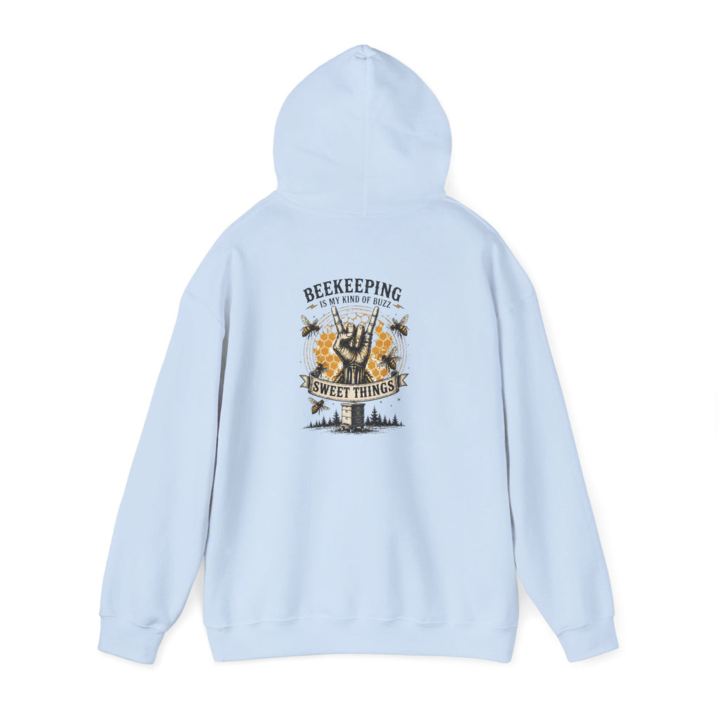 Beekeeping Is My Kind of Buzz Crewneck Sweatshirt | Rustic Beekeeper Pullover | Honey Farm Apparel