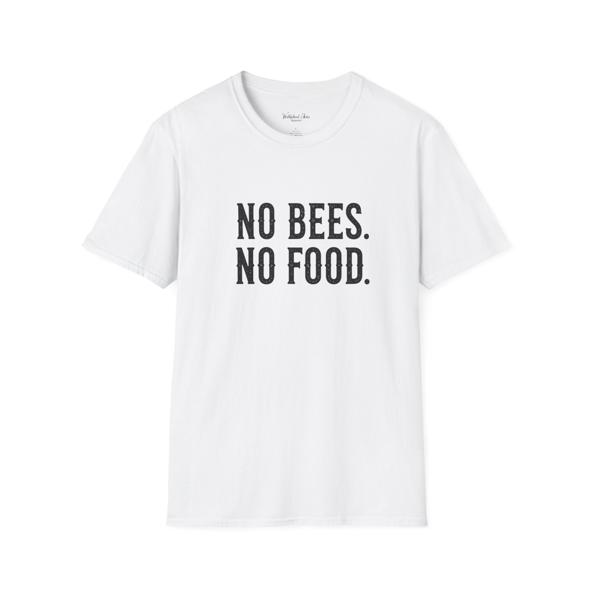 No Bees, No Food  Shirt – Beekeeping T-Shirt – Save the Bees Apparel