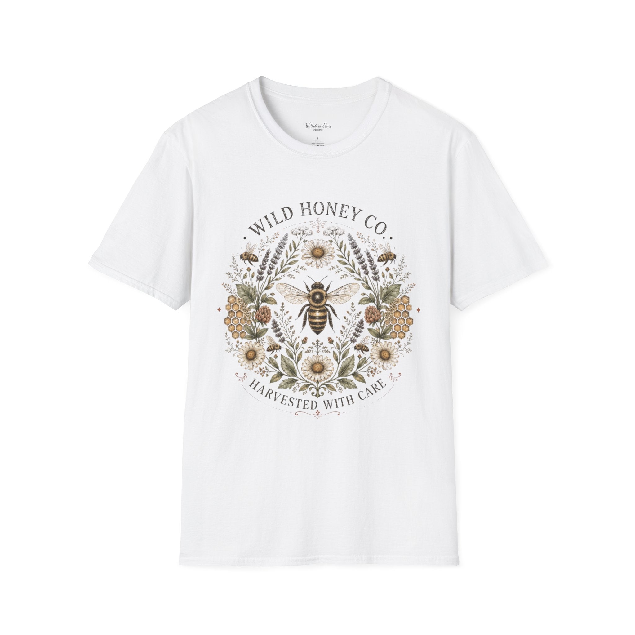 Honey Bee Wreath Shirt – Beekeeping T-Shirt – Save the Bees Apparel