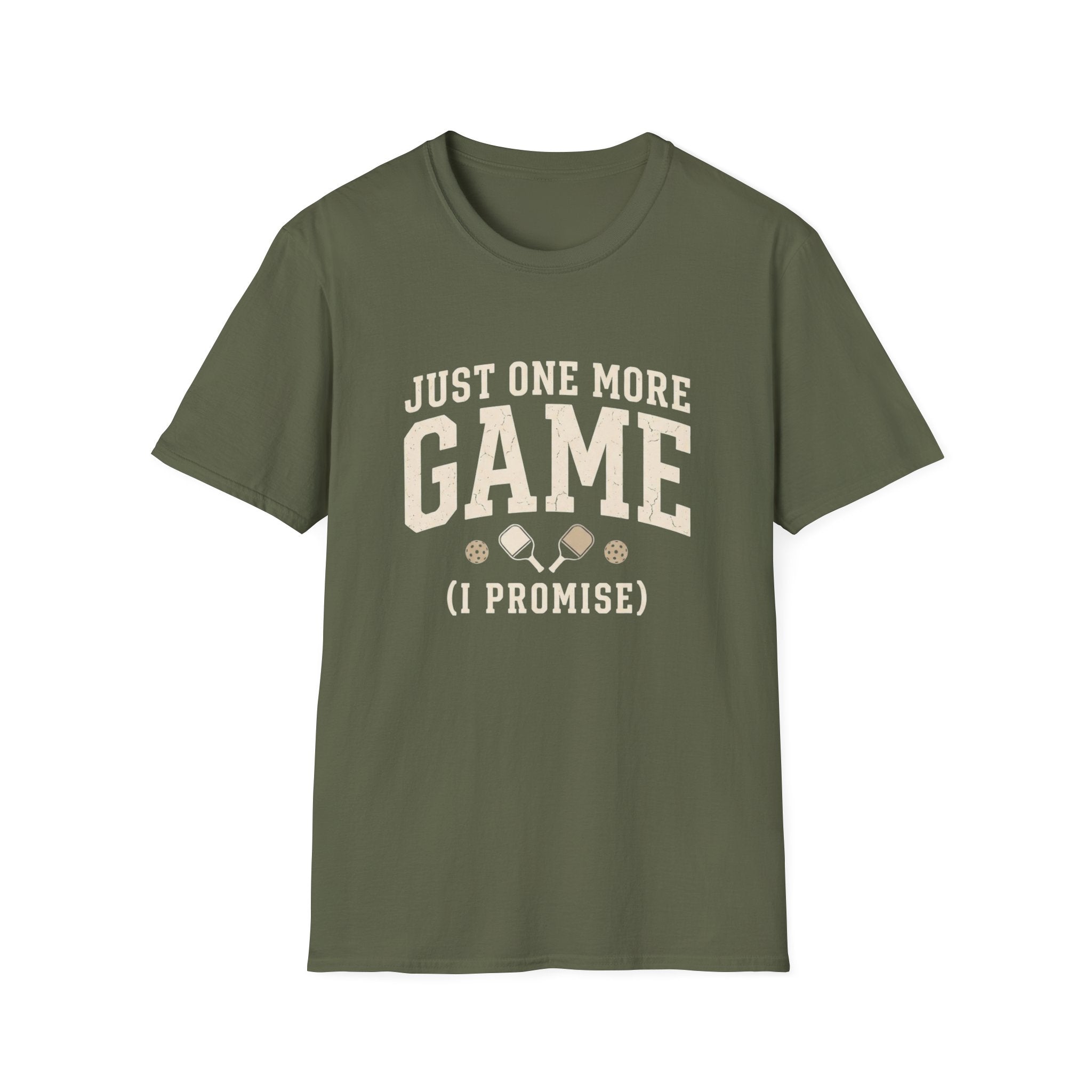 Just One More Game Shirt – Funny Pickleball T-Shirt, Pickleball Gift for Men & Women