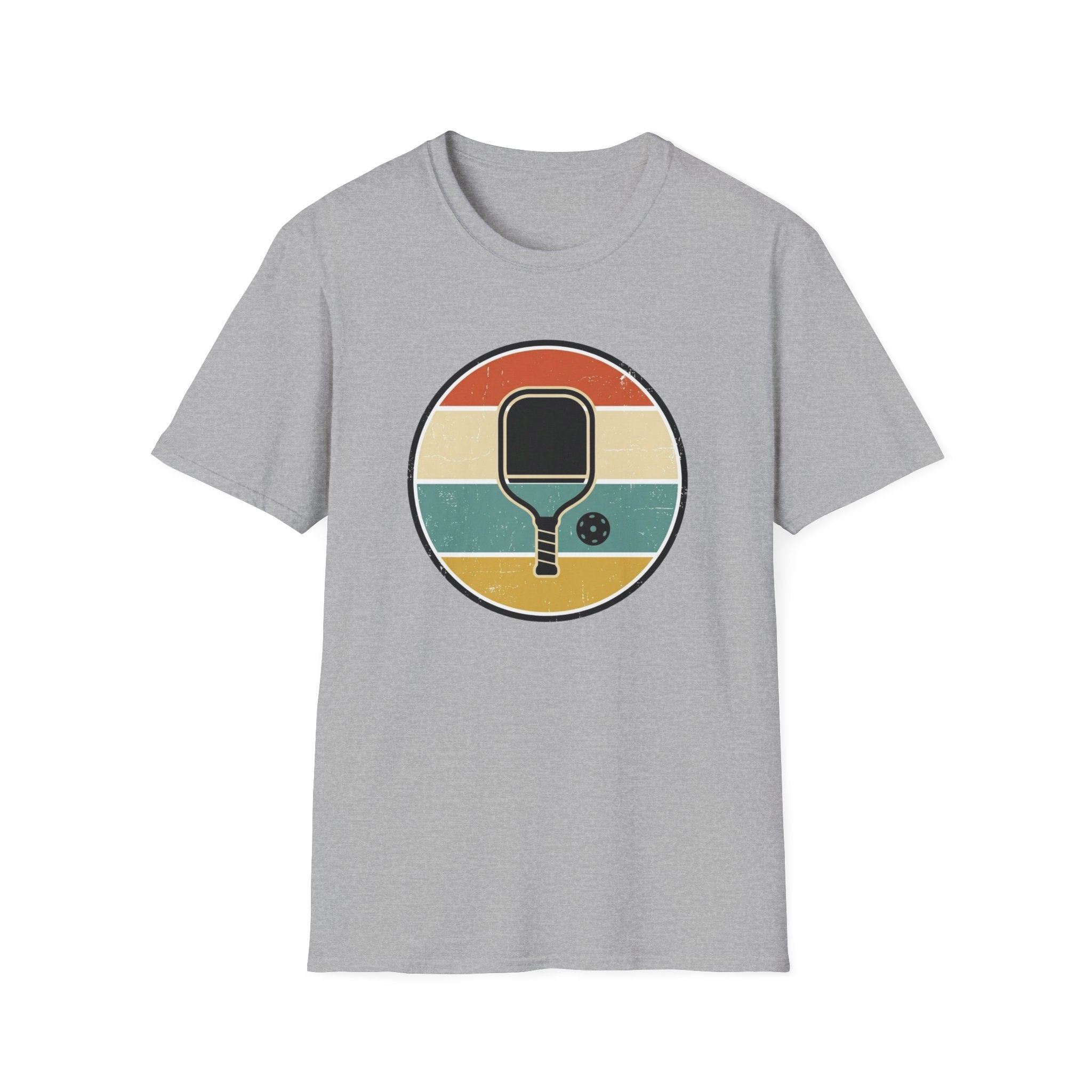 Retro Pickleball Paddle Vintage Graphic T-Shirt | Classic Retro Court Style Tee Unisex Soft style T-Shirt