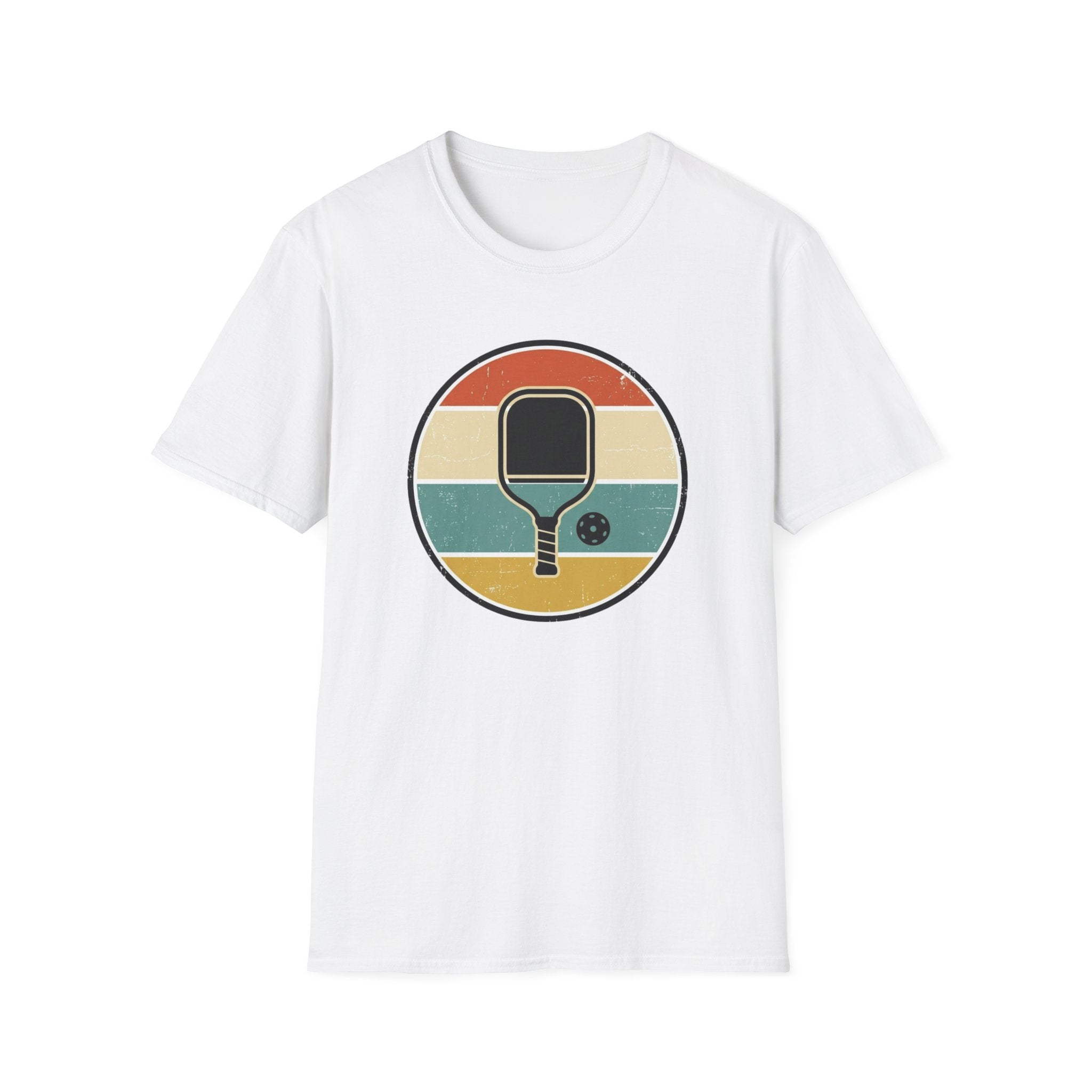 Retro Pickleball Paddle Vintage Graphic T-Shirt | Classic Retro Court Style Tee Unisex Soft style T-Shirt