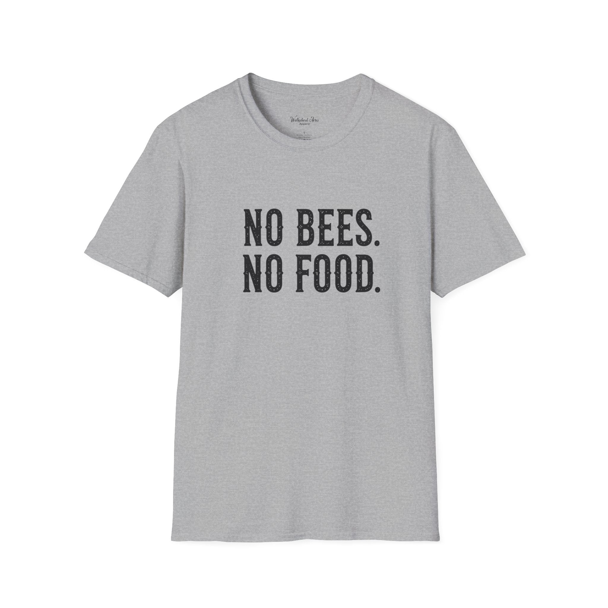 No Bees, No Food  Shirt – Beekeeping T-Shirt – Save the Bees Apparel