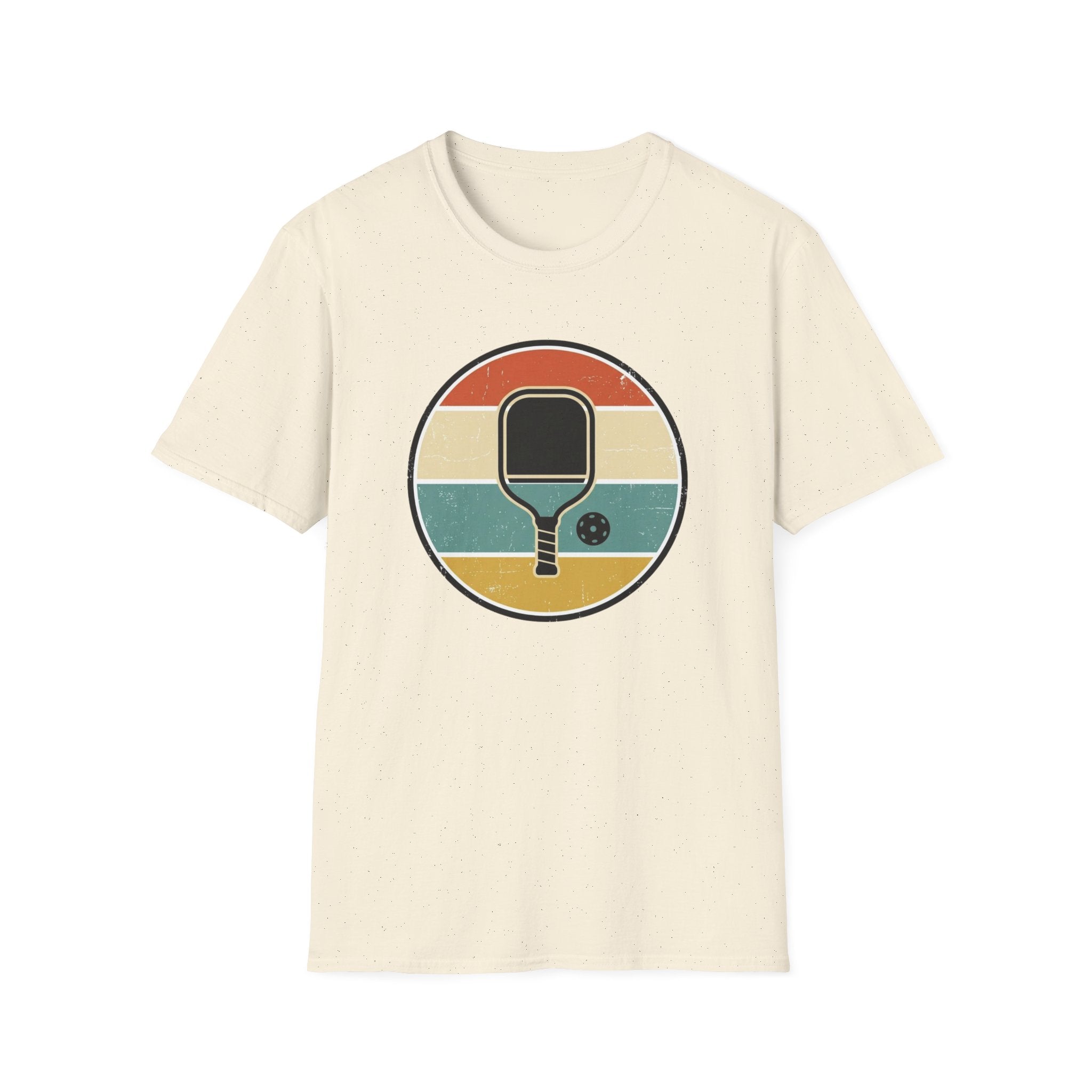 Retro Pickleball Paddle Vintage Graphic T-Shirt | Classic Retro Court Style Tee Unisex Soft style T-Shirt