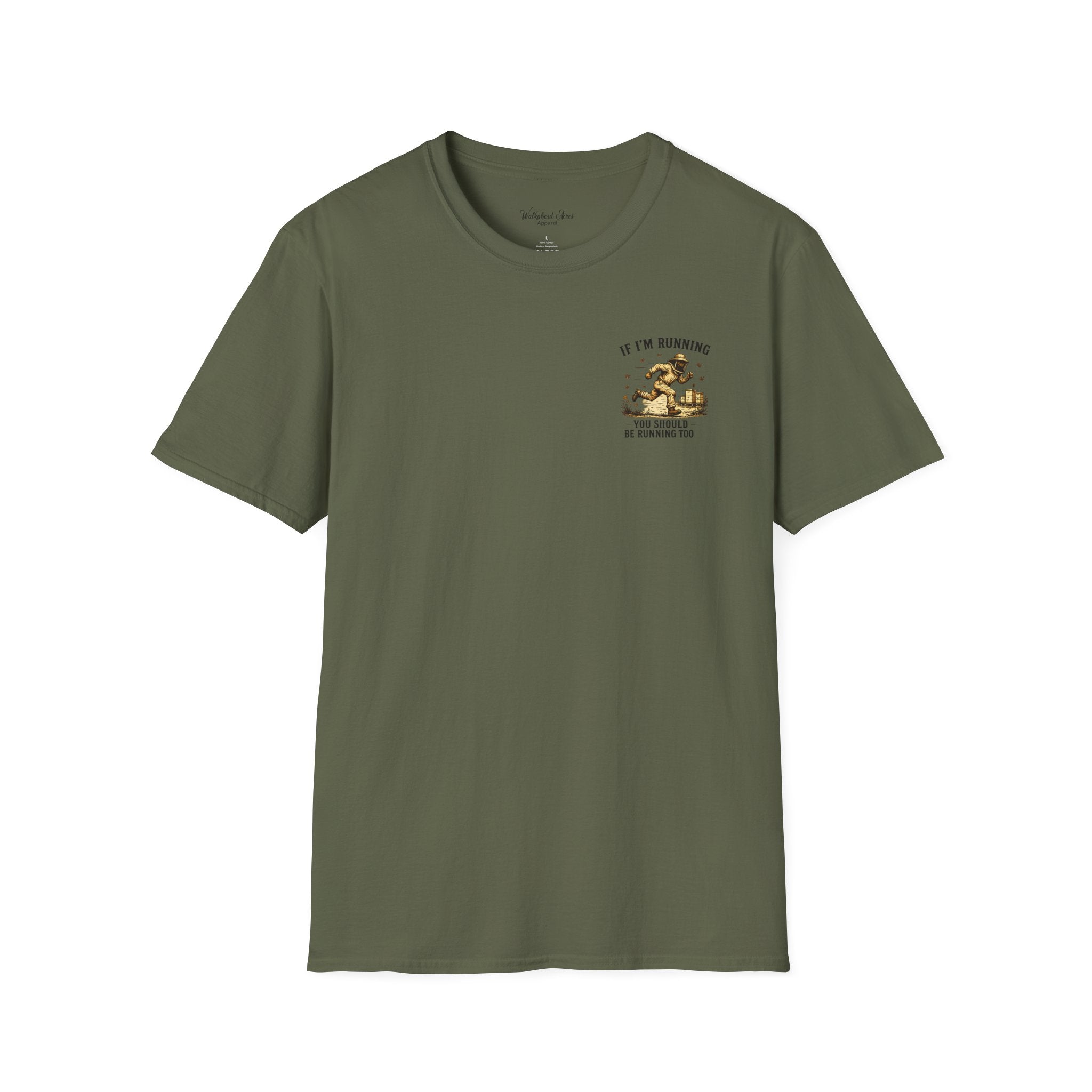 If I’m Running You Should Be Running Too T-Shirt | Funny Beekeeper Shirt | Bee Keeper Humor Tee