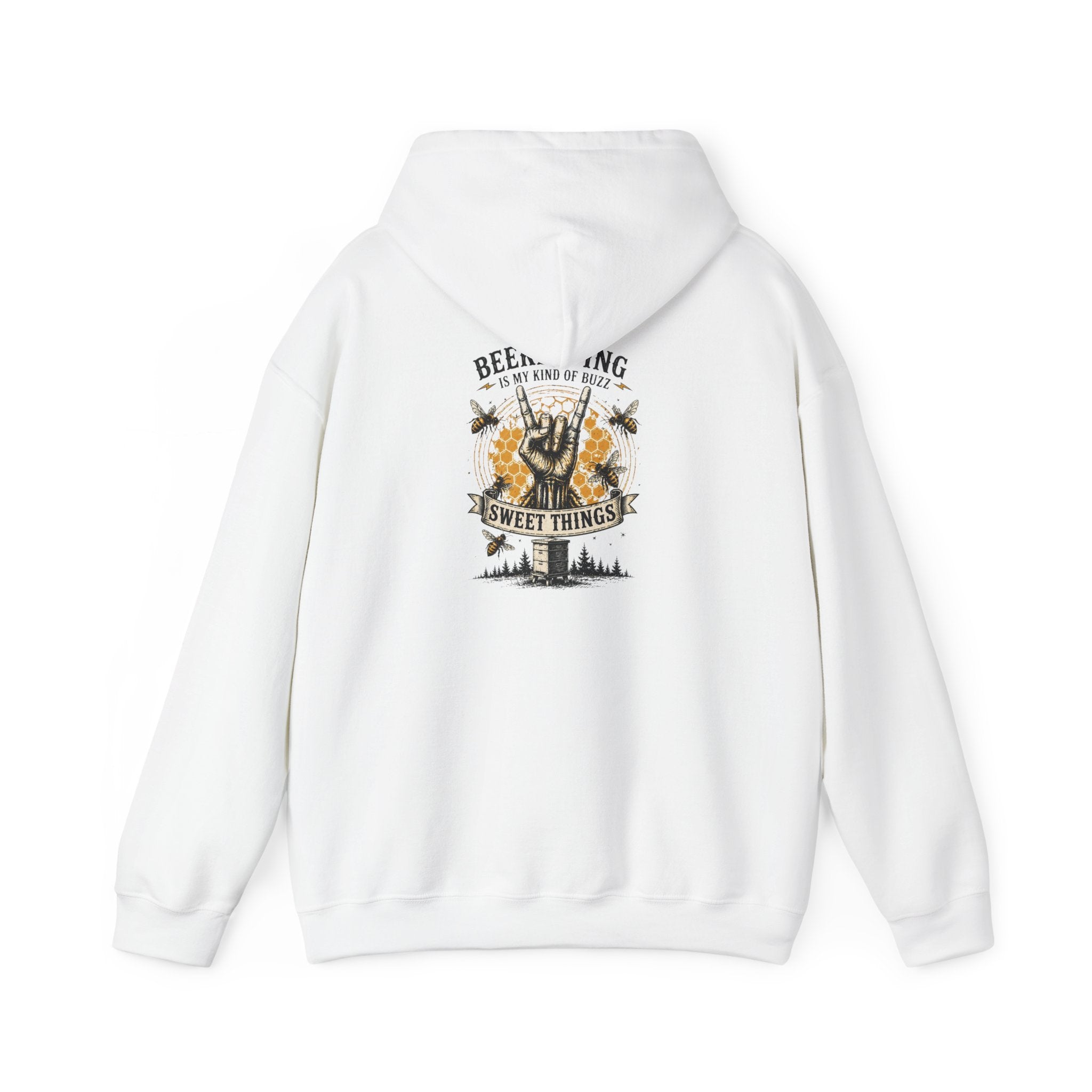 Beekeeping Is My Kind of Buzz Crewneck Sweatshirt | Rustic Beekeeper Pullover | Honey Farm Apparel