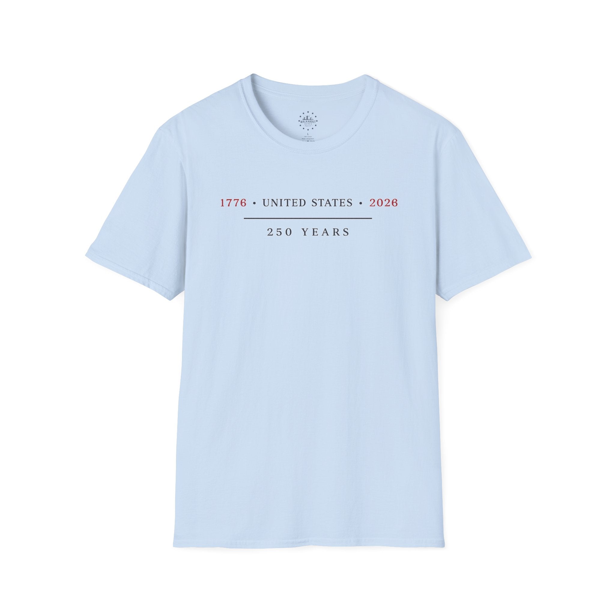 1776 United States 2026 Shirt | America 250 Years Tee | Minimalist Patriotic T-Shirt | USA Semiquincentennial Heritage Shirt