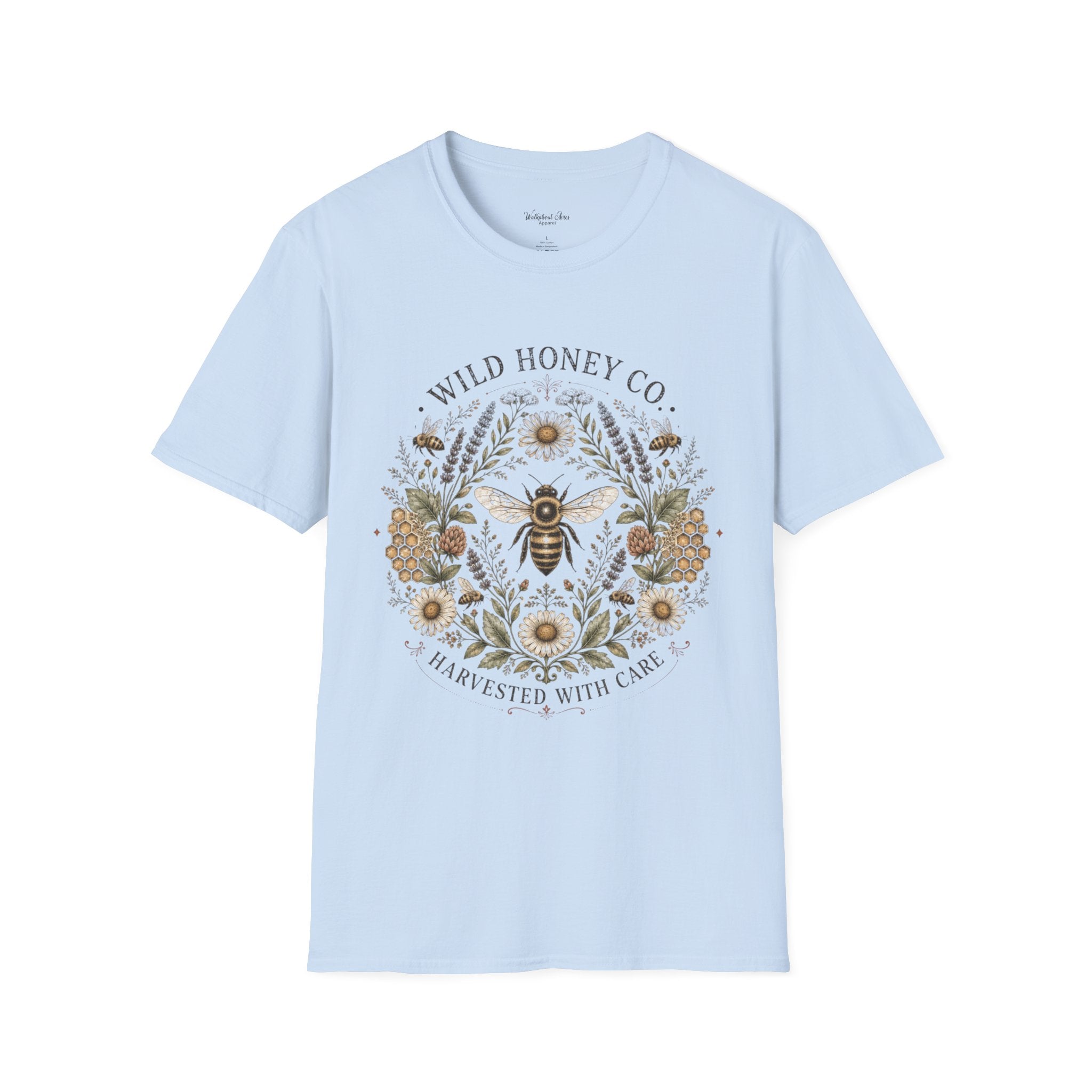 Honey Bee Wreath Shirt – Beekeeping T-Shirt – Save the Bees Apparel