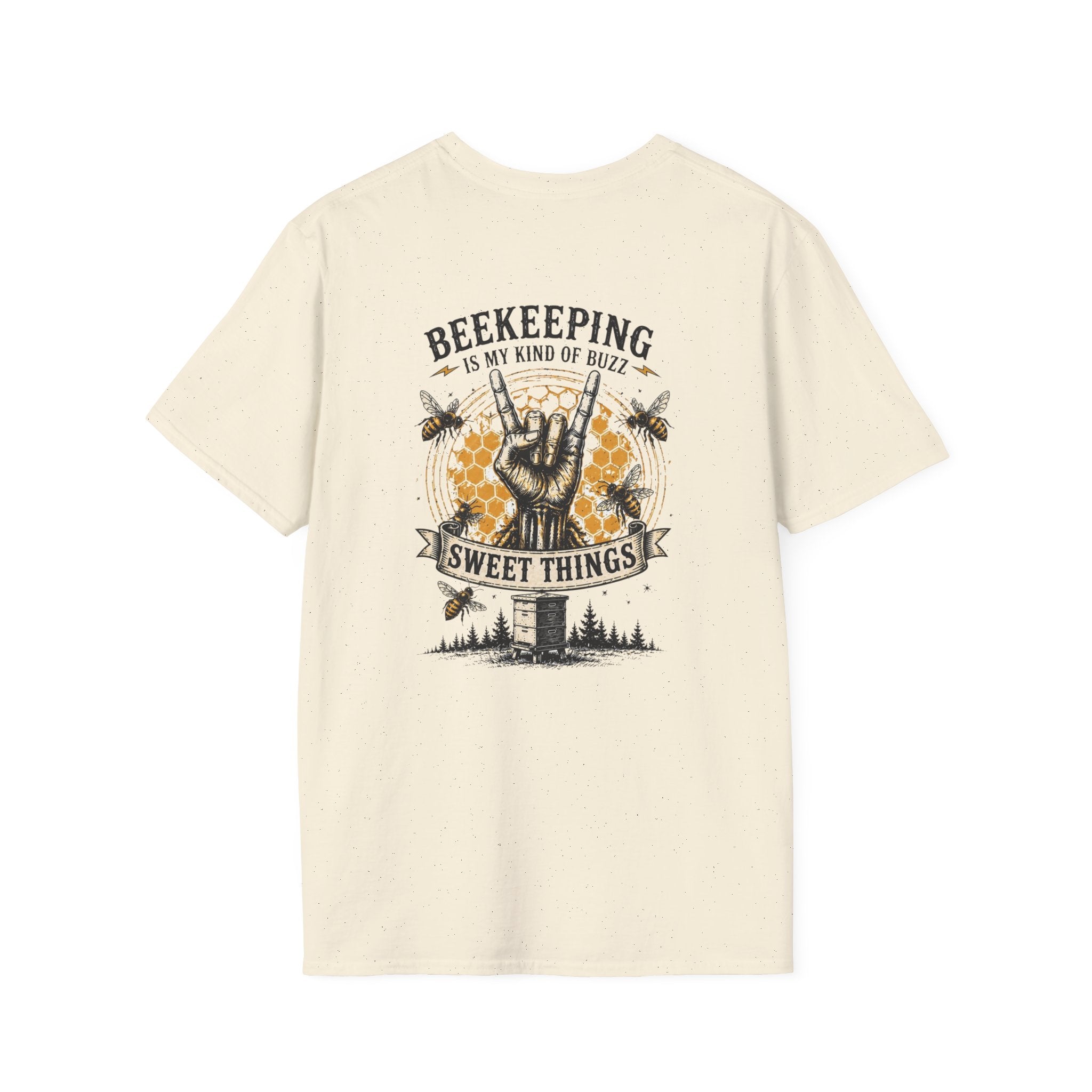 Beekeeping Is My Kind of Buzz Shirt | Skull Beekeeper Tee | Rustic Bee Keeper T-Shirt | Honey Lover Gift