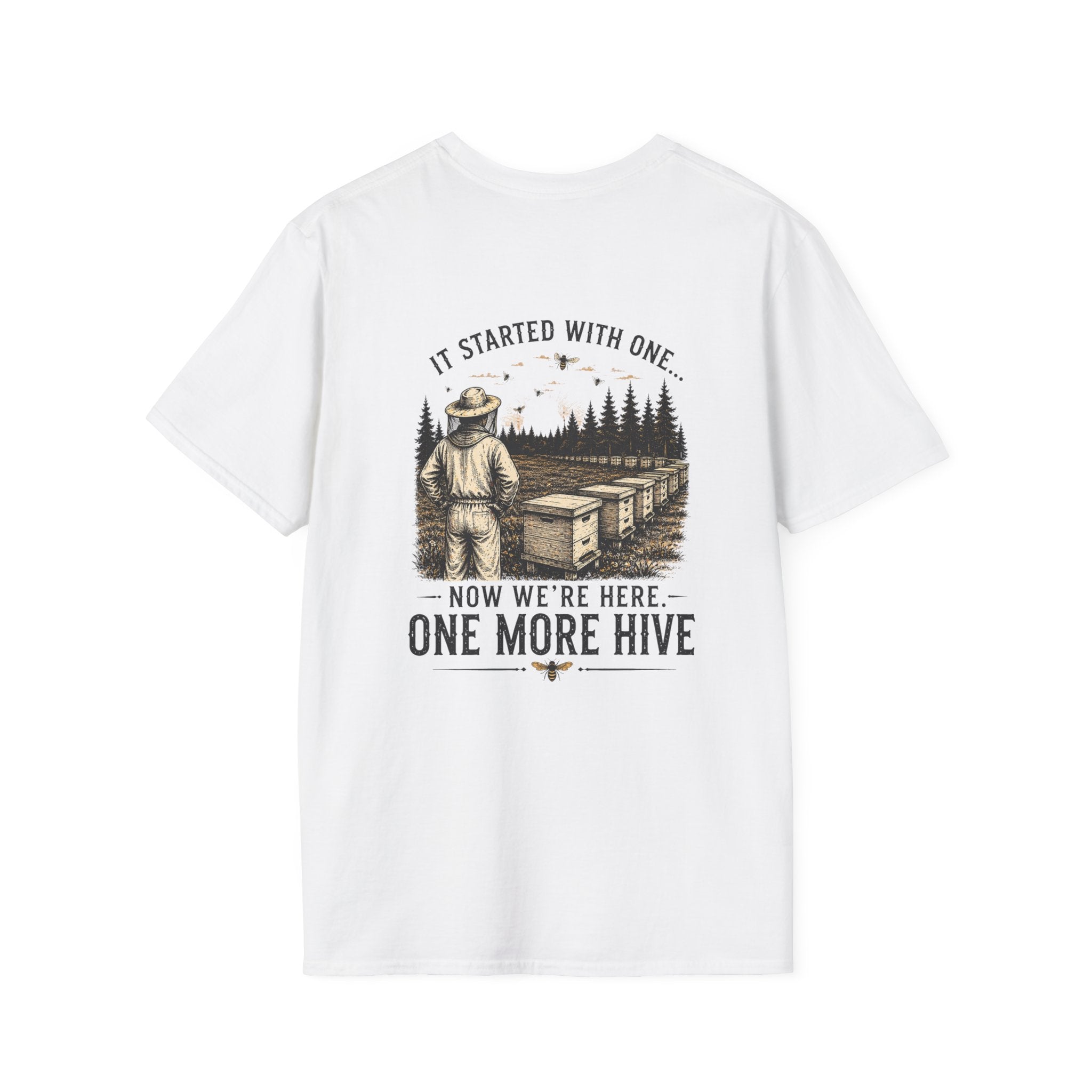 One More Hive Shirt | Beekeeper T-Shirt | Rustic Beekeeping Apparel
