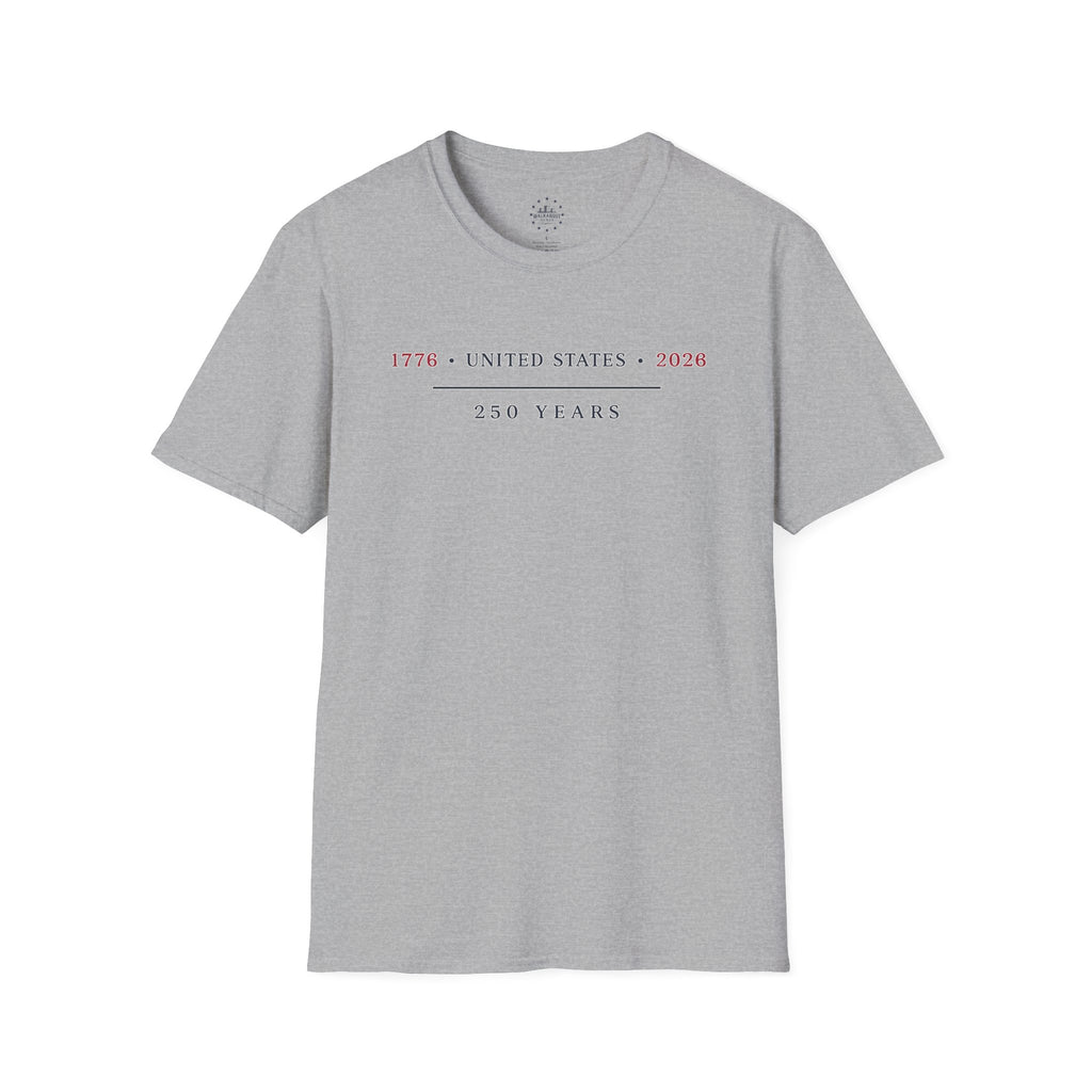1776 United States 2026 Shirt | America 250 Years Tee | Minimalist Patriotic T-Shirt | USA Semiquincentennial Heritage Shirt