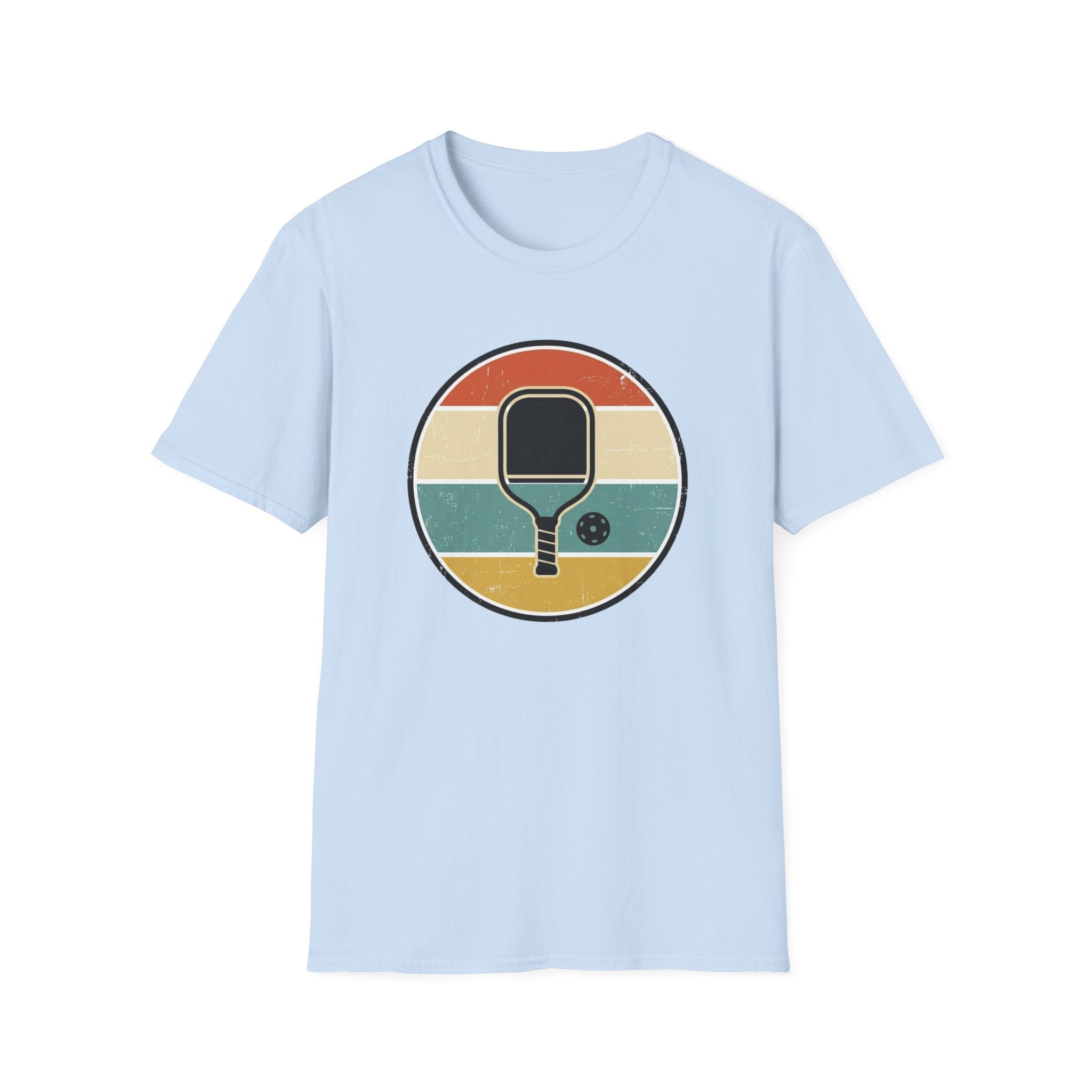 Retro Pickleball Paddle Vintage Graphic T-Shirt | Classic Retro Court Style Tee Unisex Soft style T-Shirt