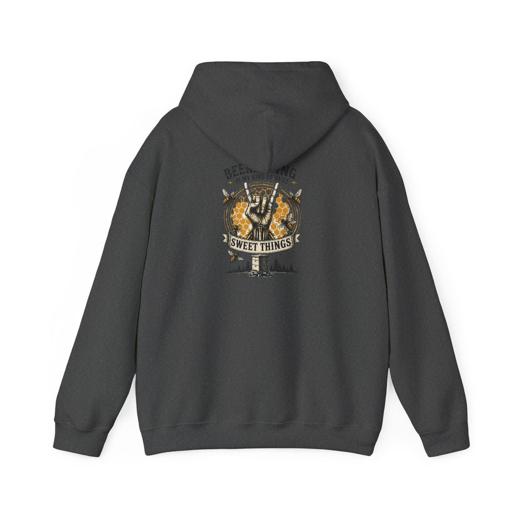 Beekeeping Is My Kind of Buzz Crewneck Sweatshirt | Rustic Beekeeper Pullover | Honey Farm Apparel