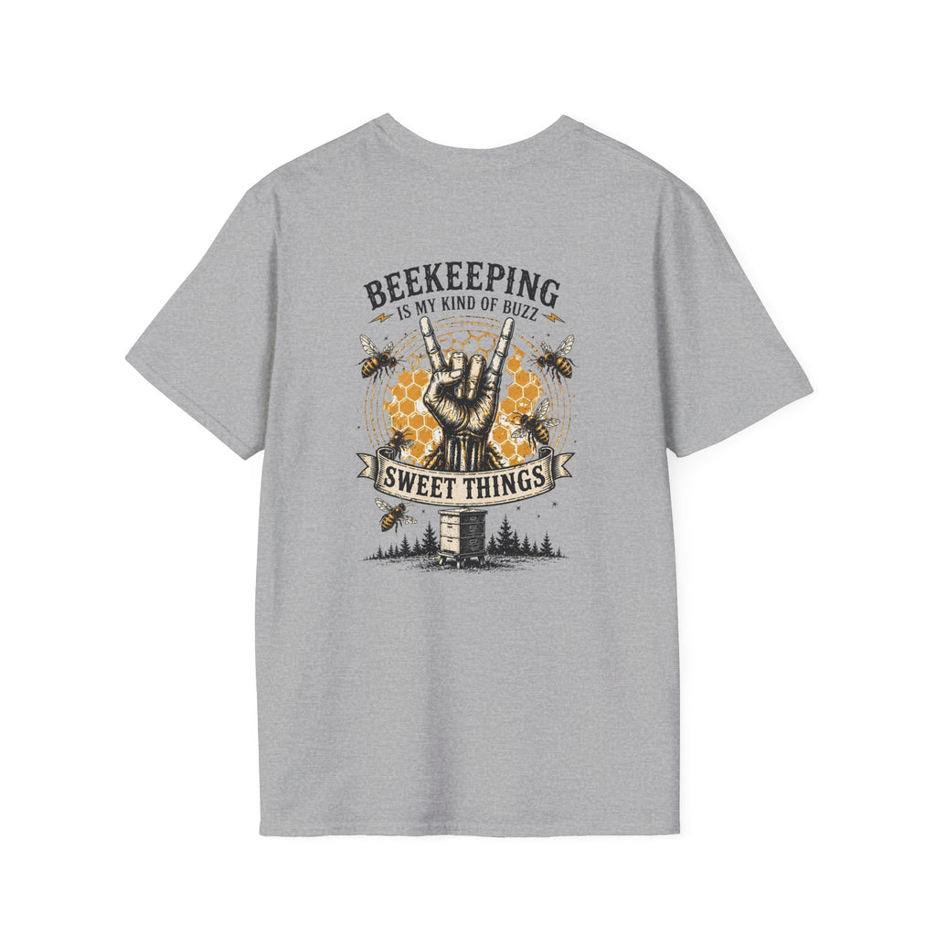 Beekeeping Is My Kind of Buzz Shirt | Skull Beekeeper Tee | Rustic Bee Keeper T-Shirt | Honey Lover Gift