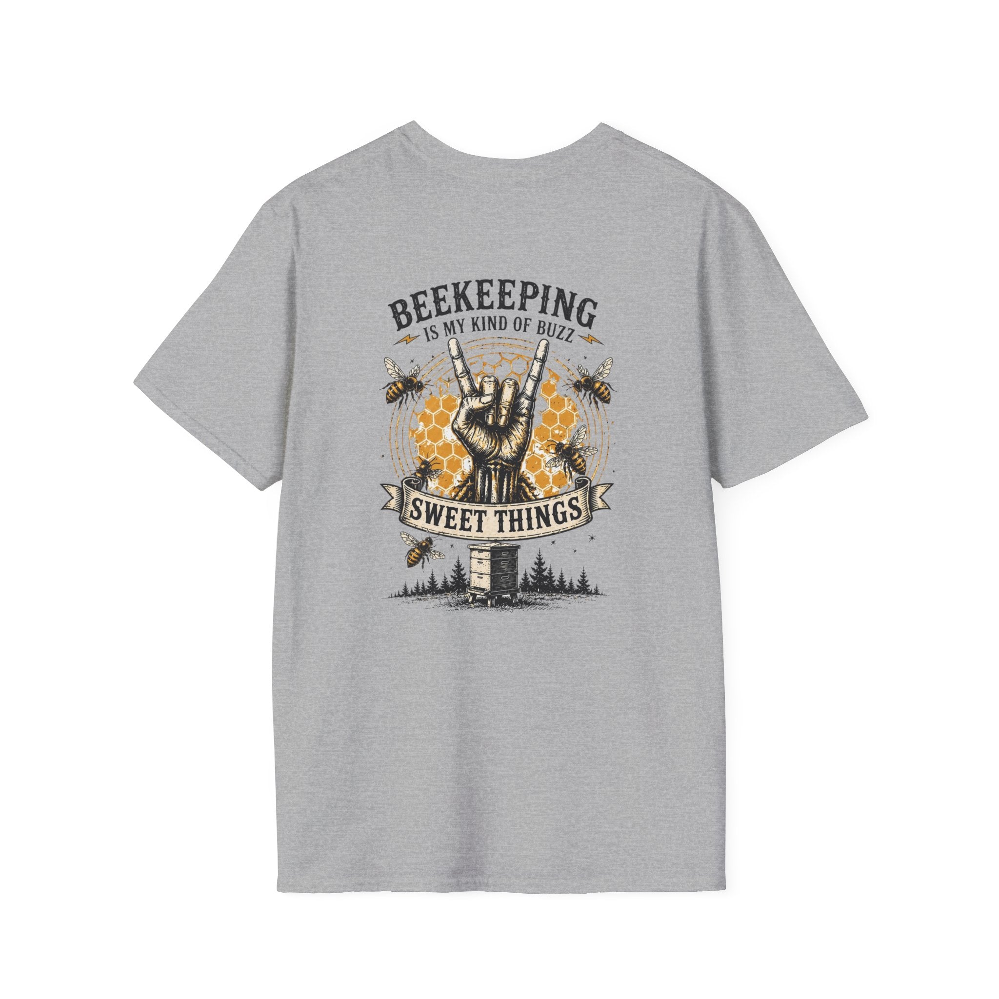 Beekeeping Is My Kind of Buzz Shirt | Skull Beekeeper Tee | Rustic Bee Keeper T-Shirt | Honey Lover Gift