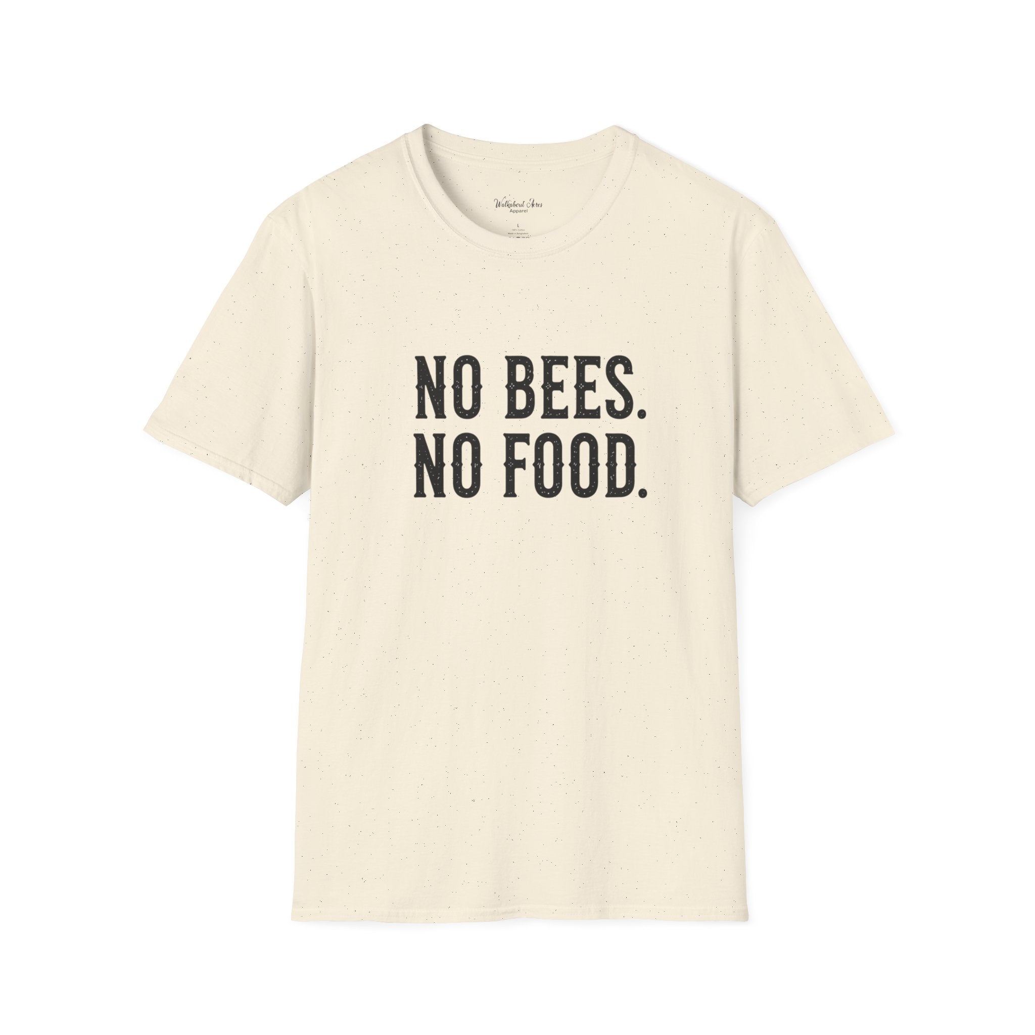 No Bees, No Food  Shirt – Beekeeping T-Shirt – Save the Bees Apparel