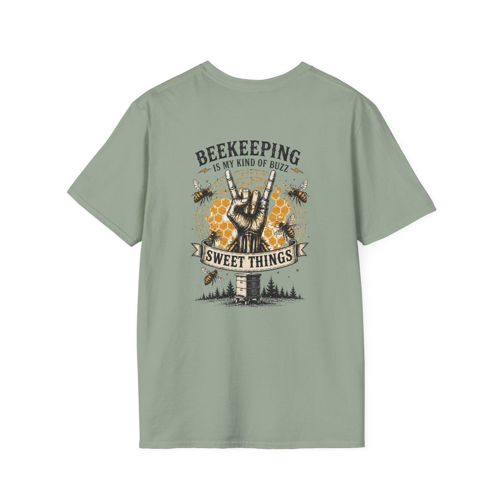 Beekeeping Is My Kind of Buzz Shirt | Skull Beekeeper Tee | Rustic Bee Keeper T-Shirt | Honey Lover Gift