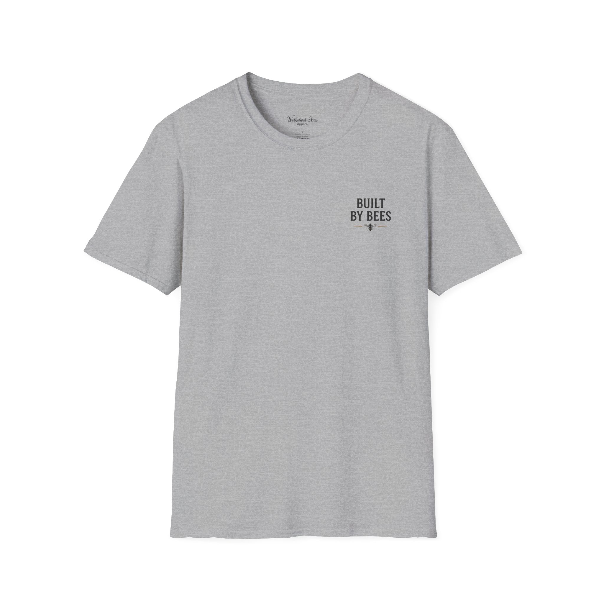 Built by Bees Beekeeper T-Shirt | Rustic Beekeeping Shirt | Bee Keeper Tee