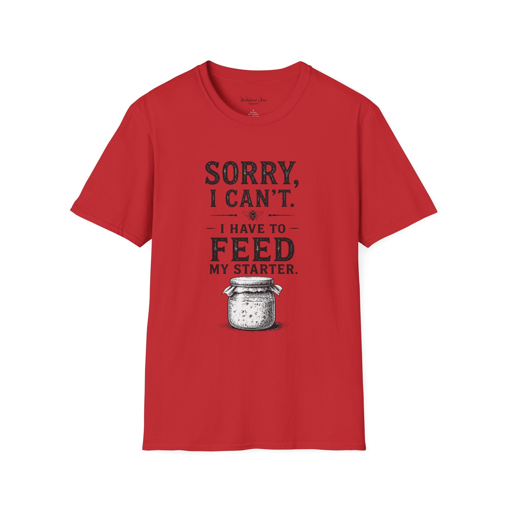 Feed My Starter Shirt | Rustic Sourdough T-Shirt | Homemade Bread Baker Tee