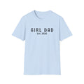 Personalized “Girl Dad Est. 2026” Minimalist Fatherhood T-Shirt | Modern Dad Tee | New Dad Gift | Sport Grey Graphic Shirt
