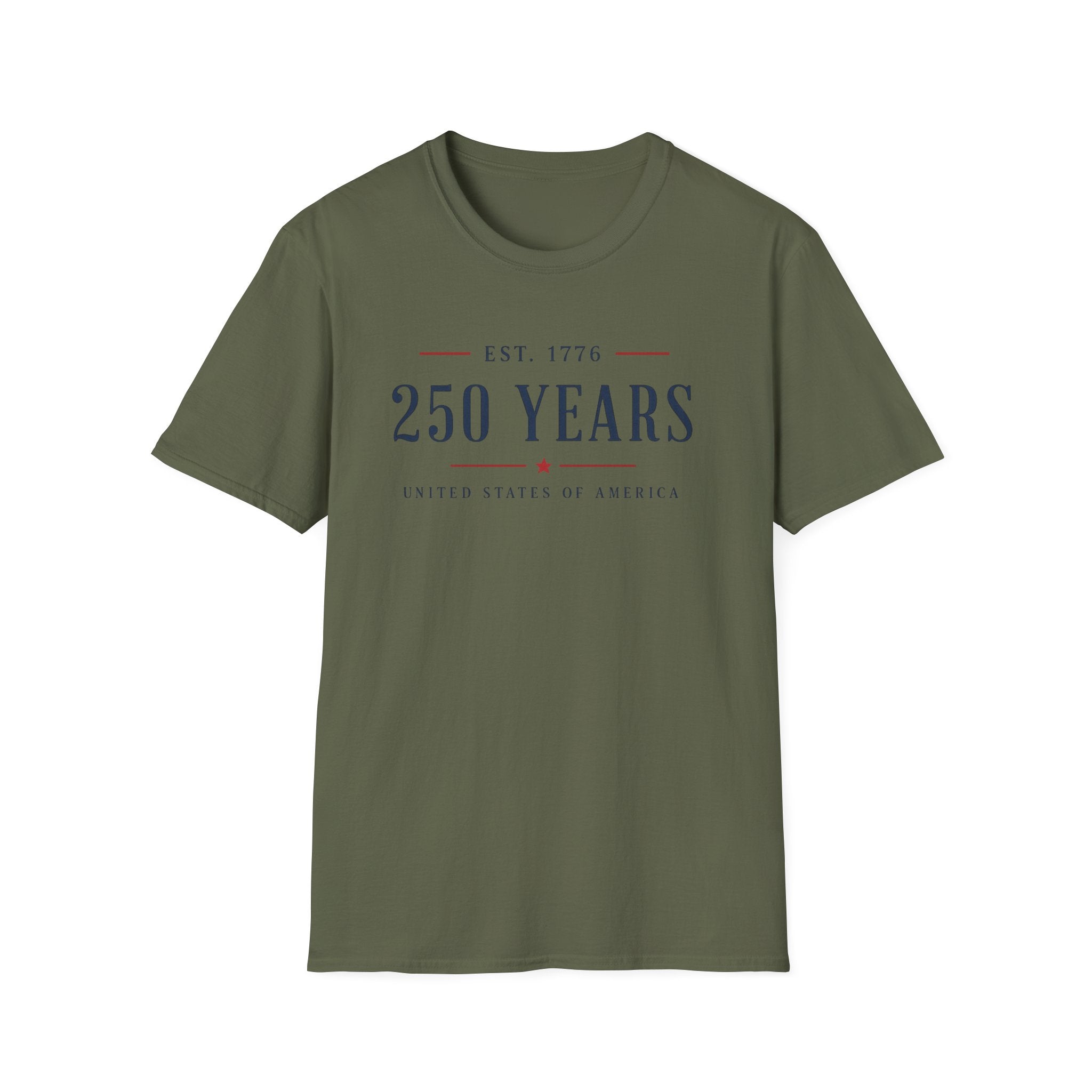 250 Years Shirt | EST. 1776 Patriotic Tee | United States of America T-Shirt | Minimalist America 250 Heritage Shirt
