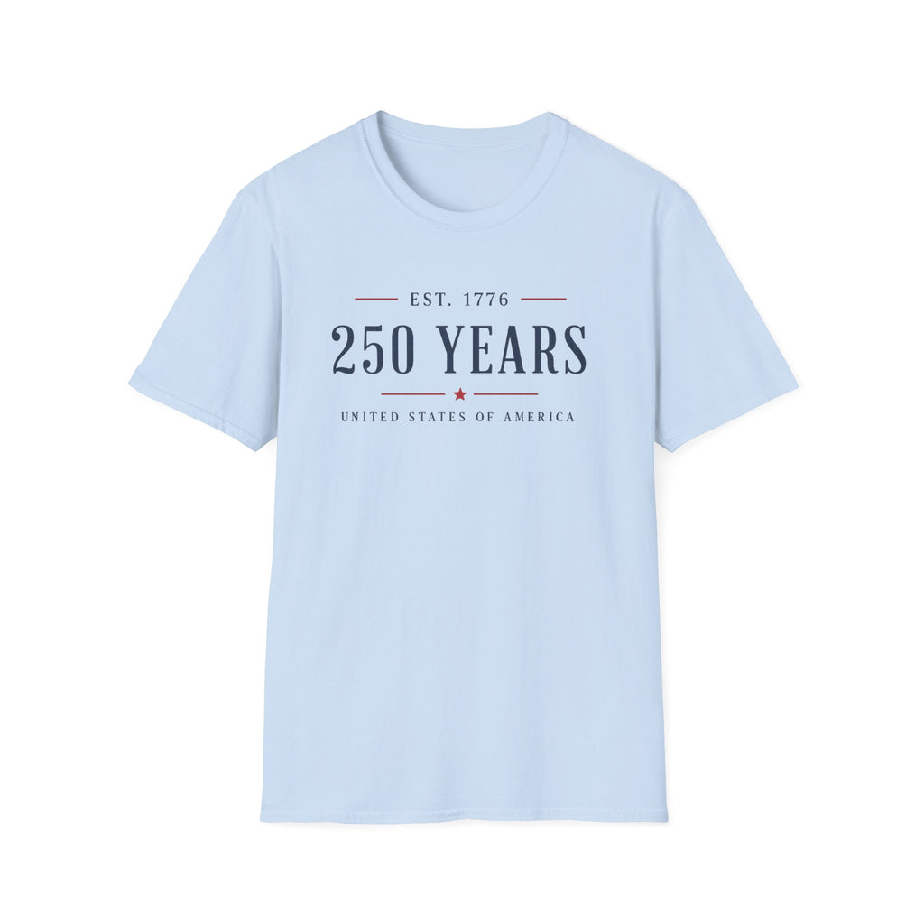 250 Years Shirt | EST. 1776 Patriotic Tee | United States of America T-Shirt | Minimalist America 250 Heritage Shirt