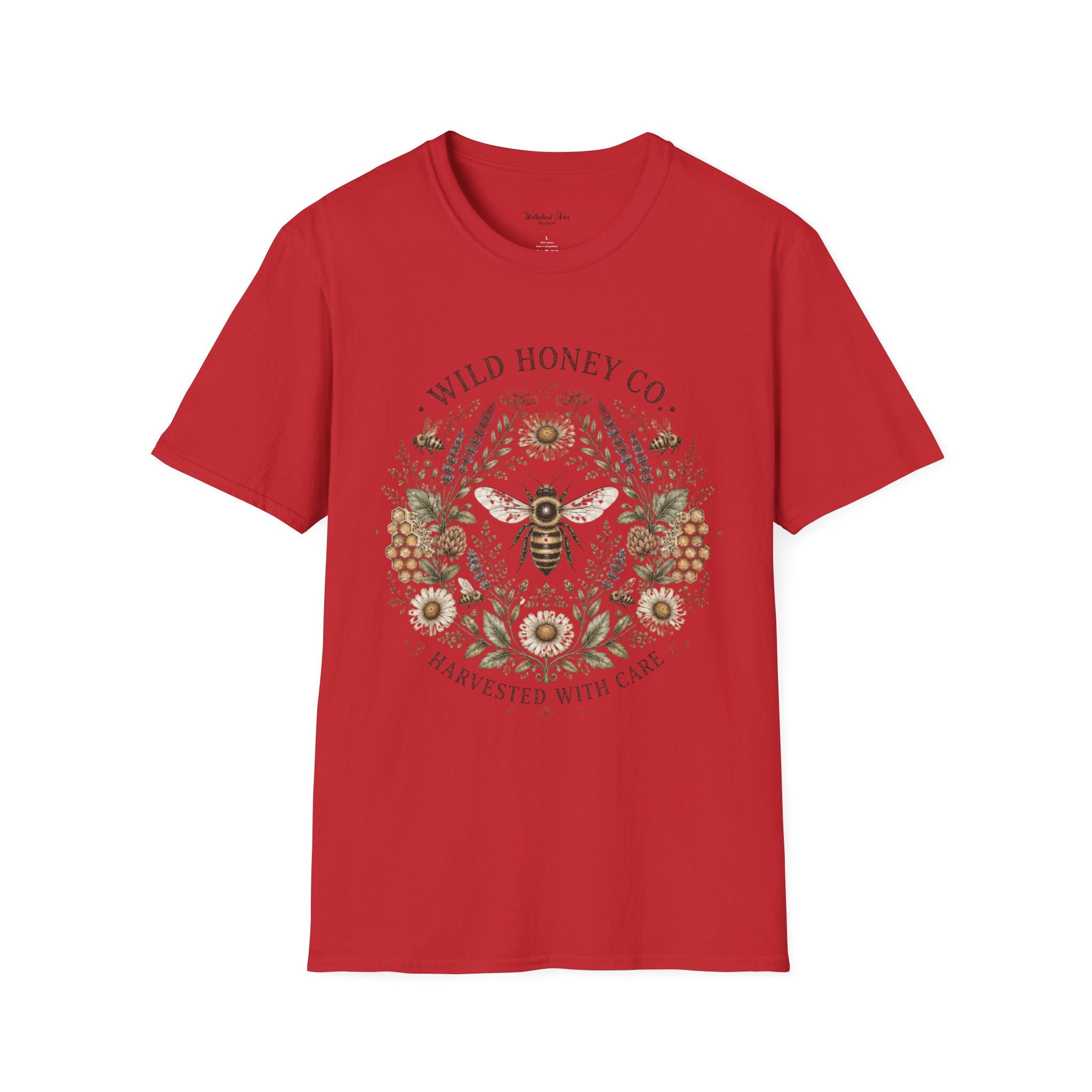 Honey Bee Wreath Shirt – Beekeeping T-Shirt – Save the Bees Apparel