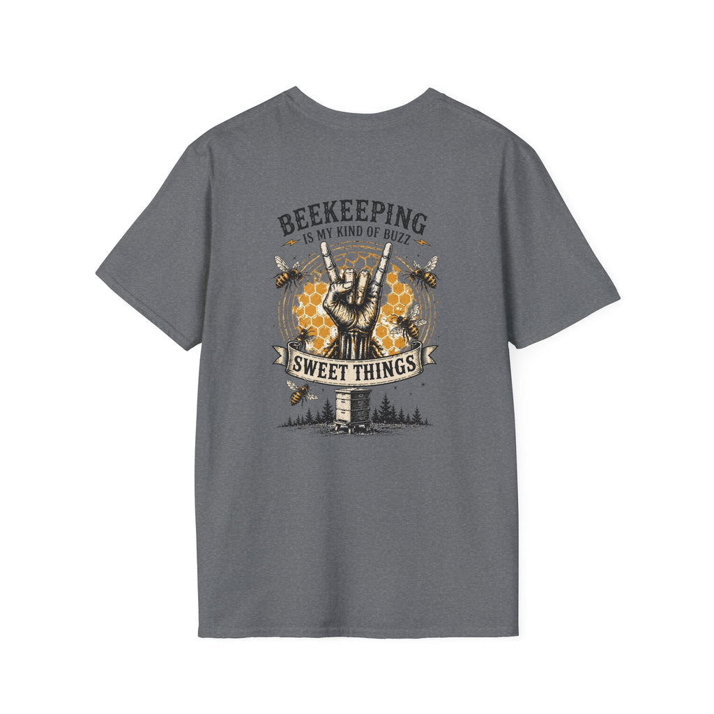 Beekeeping Is My Kind of Buzz Shirt | Skull Beekeeper Tee | Rustic Bee Keeper T-Shirt | Honey Lover Gift