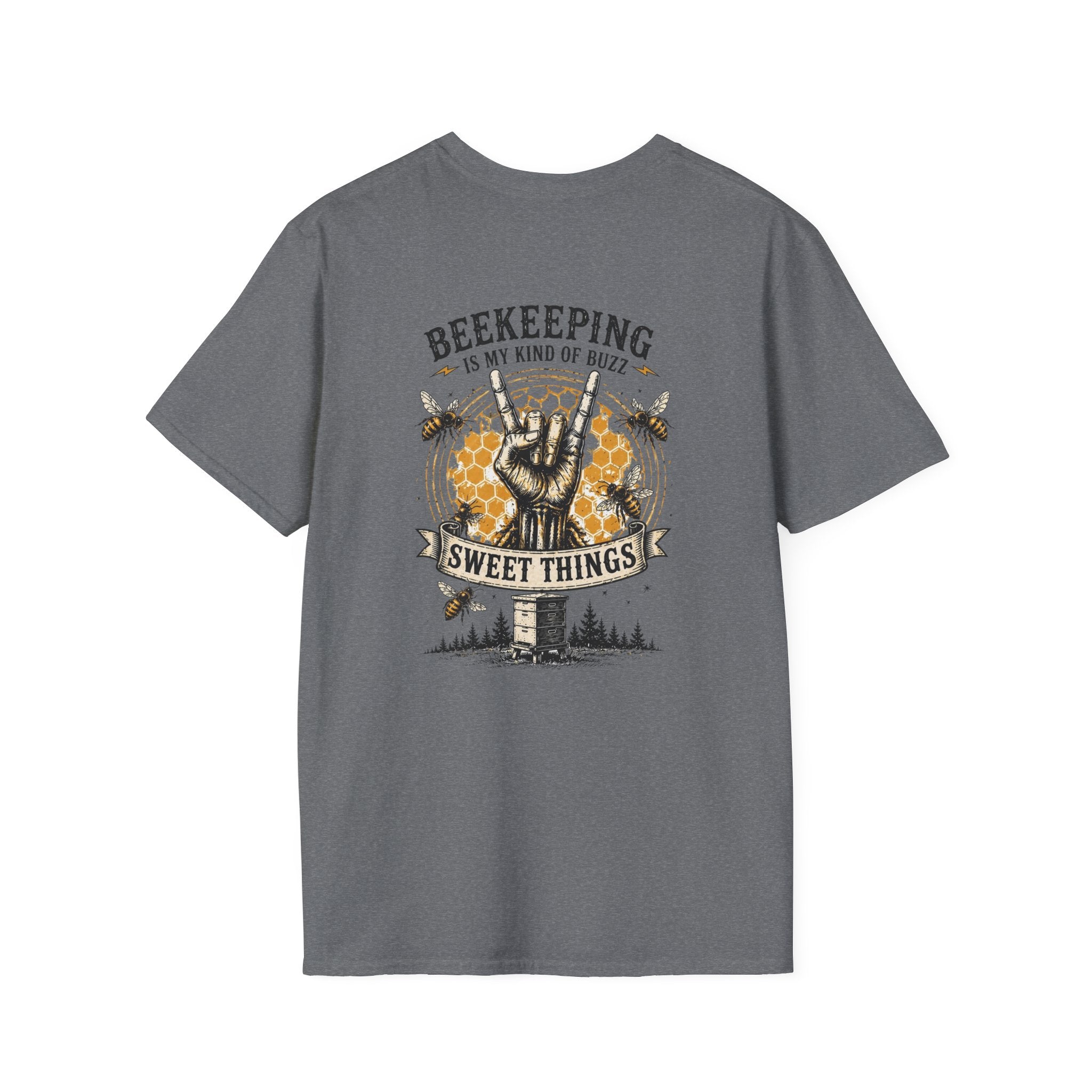 Beekeeping Is My Kind of Buzz Shirt | Skull Beekeeper Tee | Rustic Bee Keeper T-Shirt | Honey Lover Gift