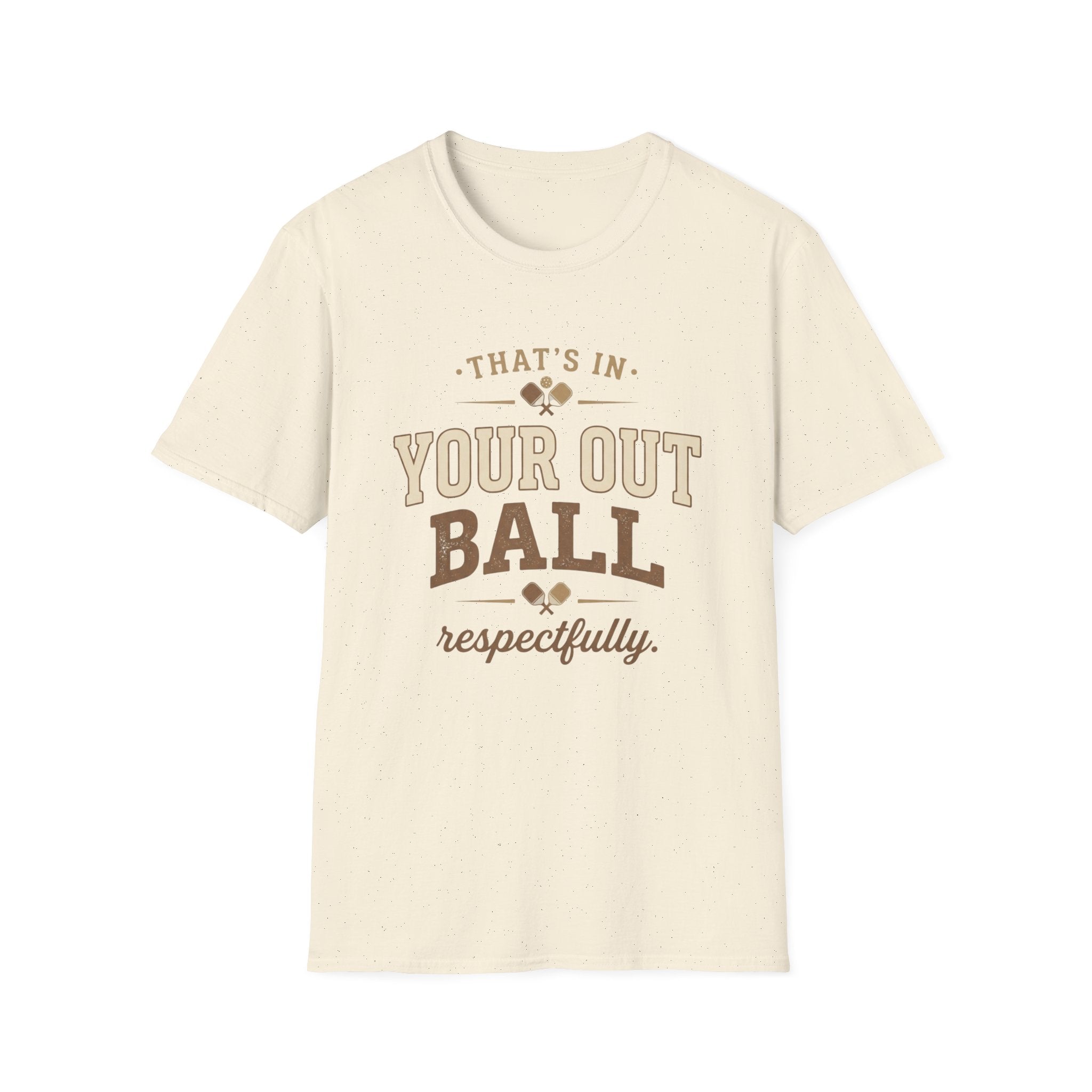 That’s In Your Out Ball Pickleball Shirt | Funny Pickleball Tee | Vintage Pickleball Graphic Unisex Softstyle T-Shirt
