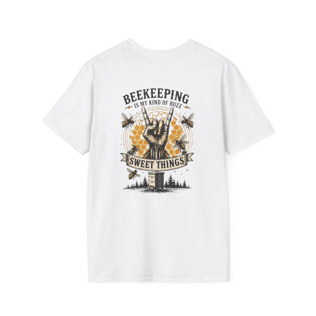 Beekeeping Is My Kind of Buzz Shirt | Skull Beekeeper Tee | Rustic Bee Keeper T-Shirt | Honey Lover Gift