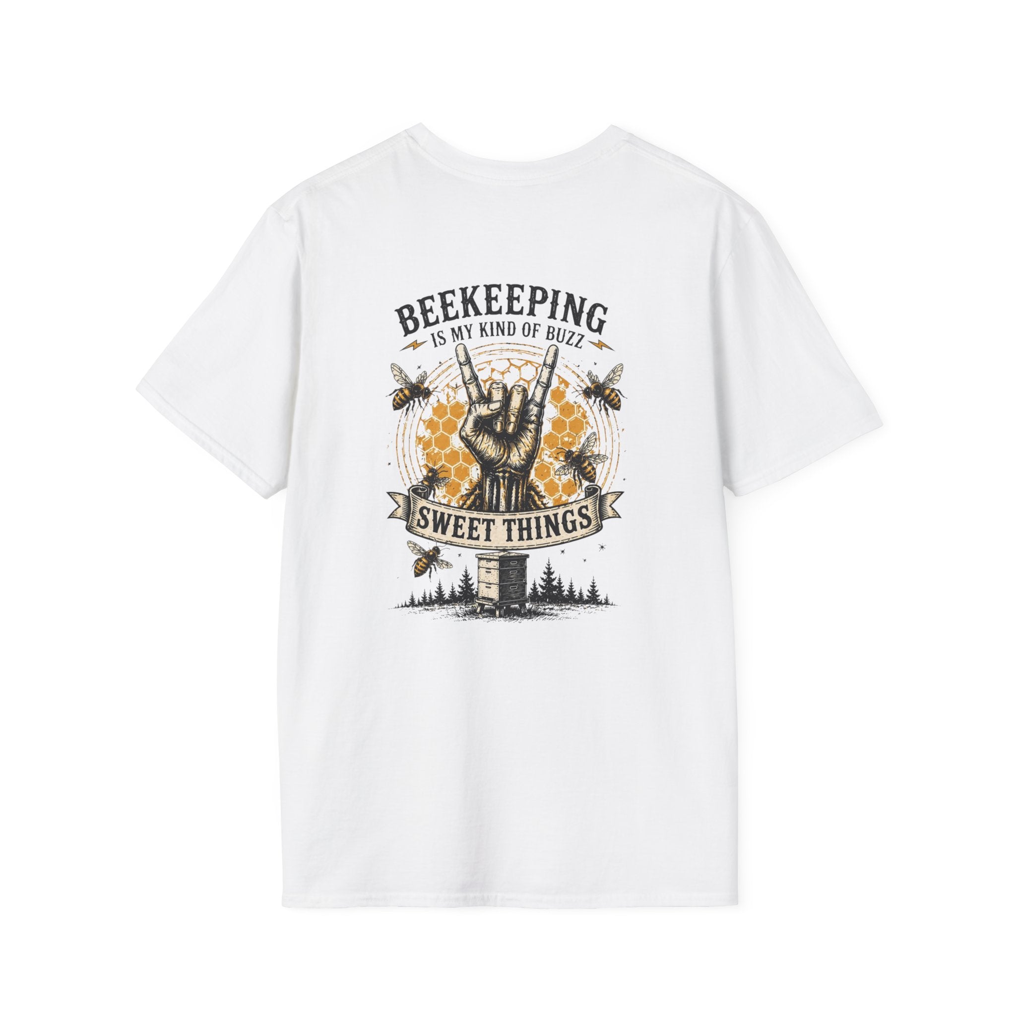 Beekeeping Is My Kind of Buzz Shirt | Skull Beekeeper Tee | Rustic Bee Keeper T-Shirt | Honey Lover Gift
