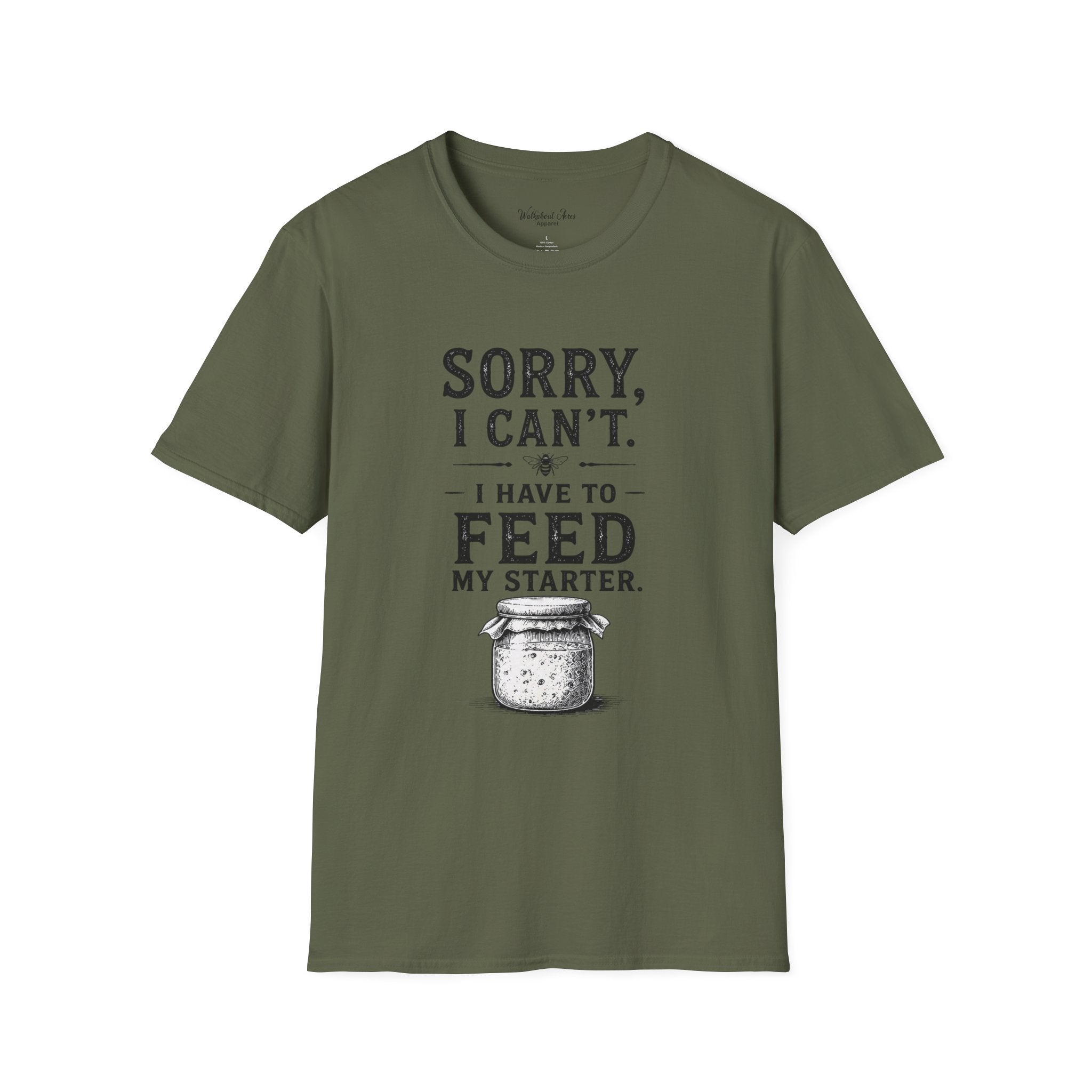 Feed My Starter Shirt | Rustic Sourdough T-Shirt | Homemade Bread Baker Tee