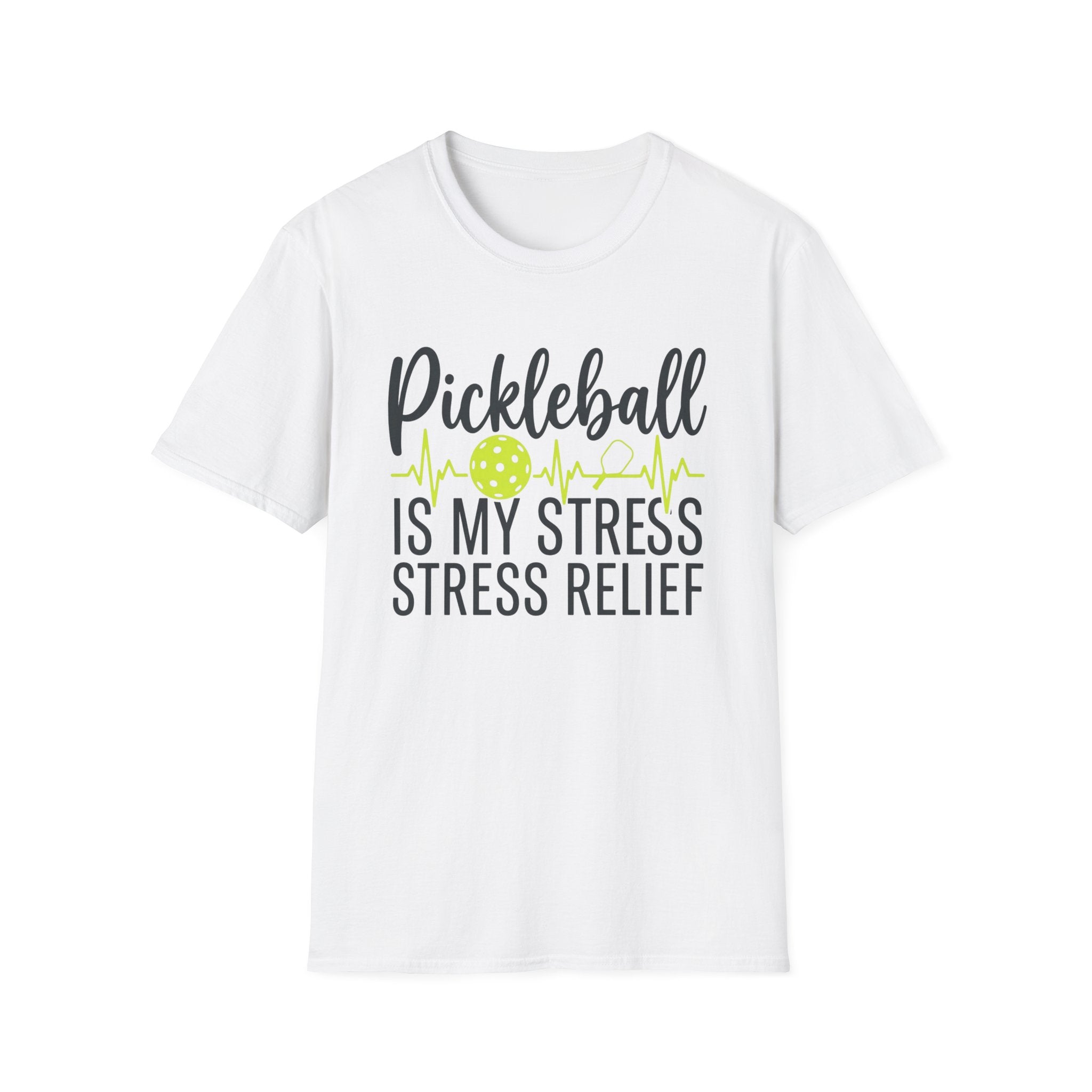 Pickleball Is My Stress Relief Shirt – Funny Pickleball Therapy Tee for Men & Women