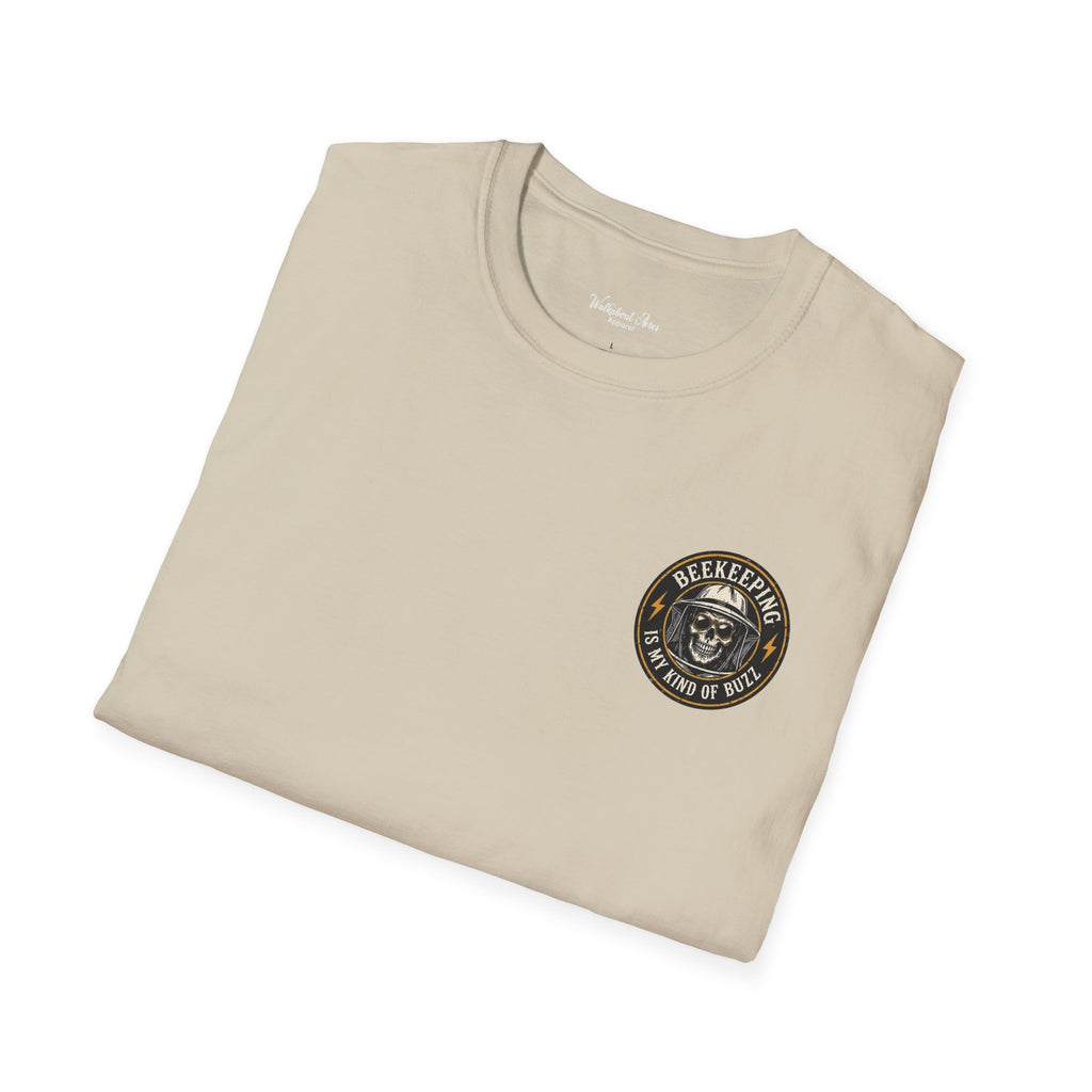 Beekeeping Is My Kind of Buzz Shirt | Skull Beekeeper Tee | Rustic Bee Keeper T-Shirt | Honey Lover Gift
