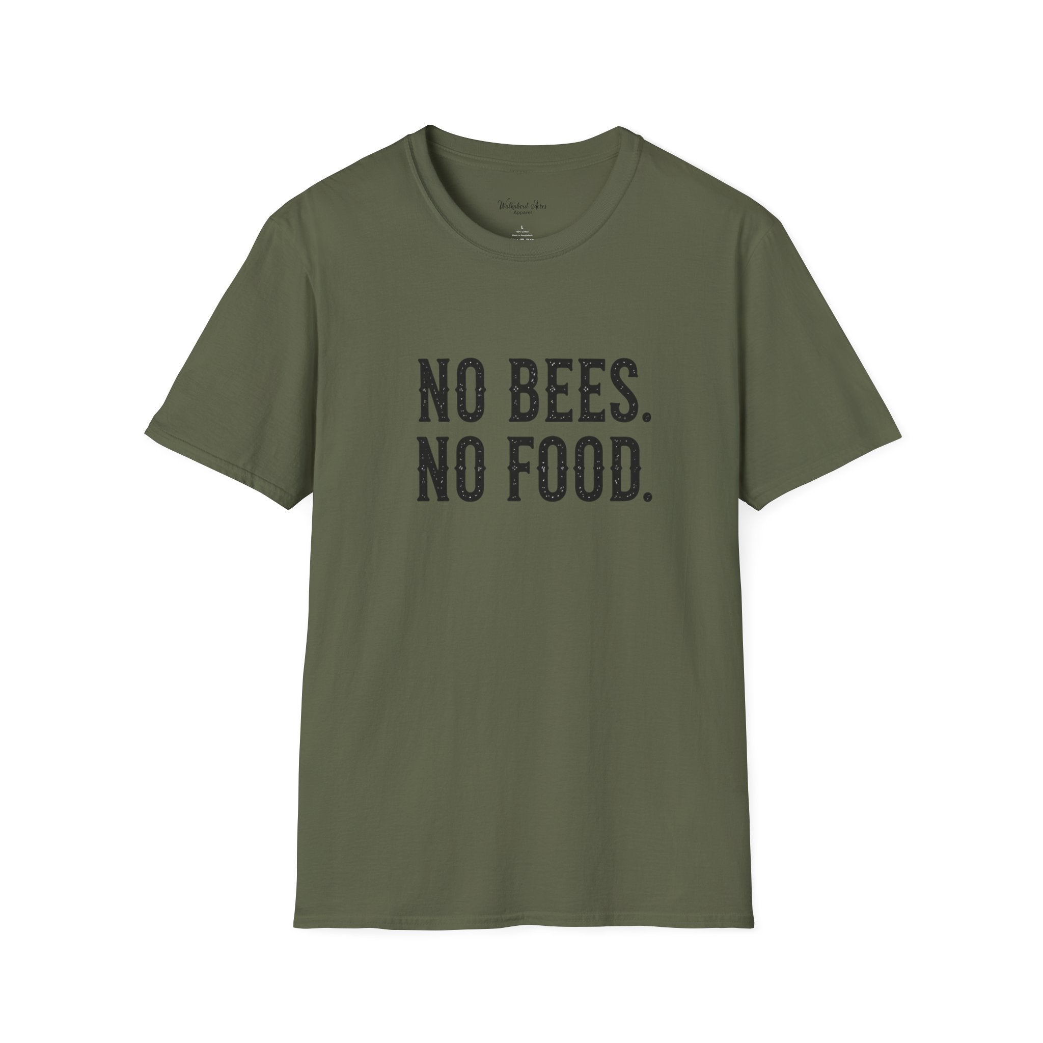 No Bees, No Food  Shirt – Beekeeping T-Shirt – Save the Bees Apparel