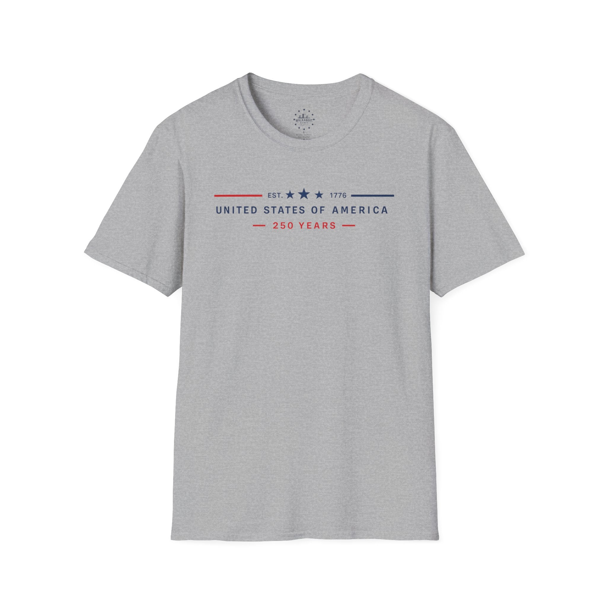 United States of America 250 Years Shirt | EST 1776 Patriotic Tee | Minimalist America 250 T-Shirt | USA Semiquincentennial Shirt