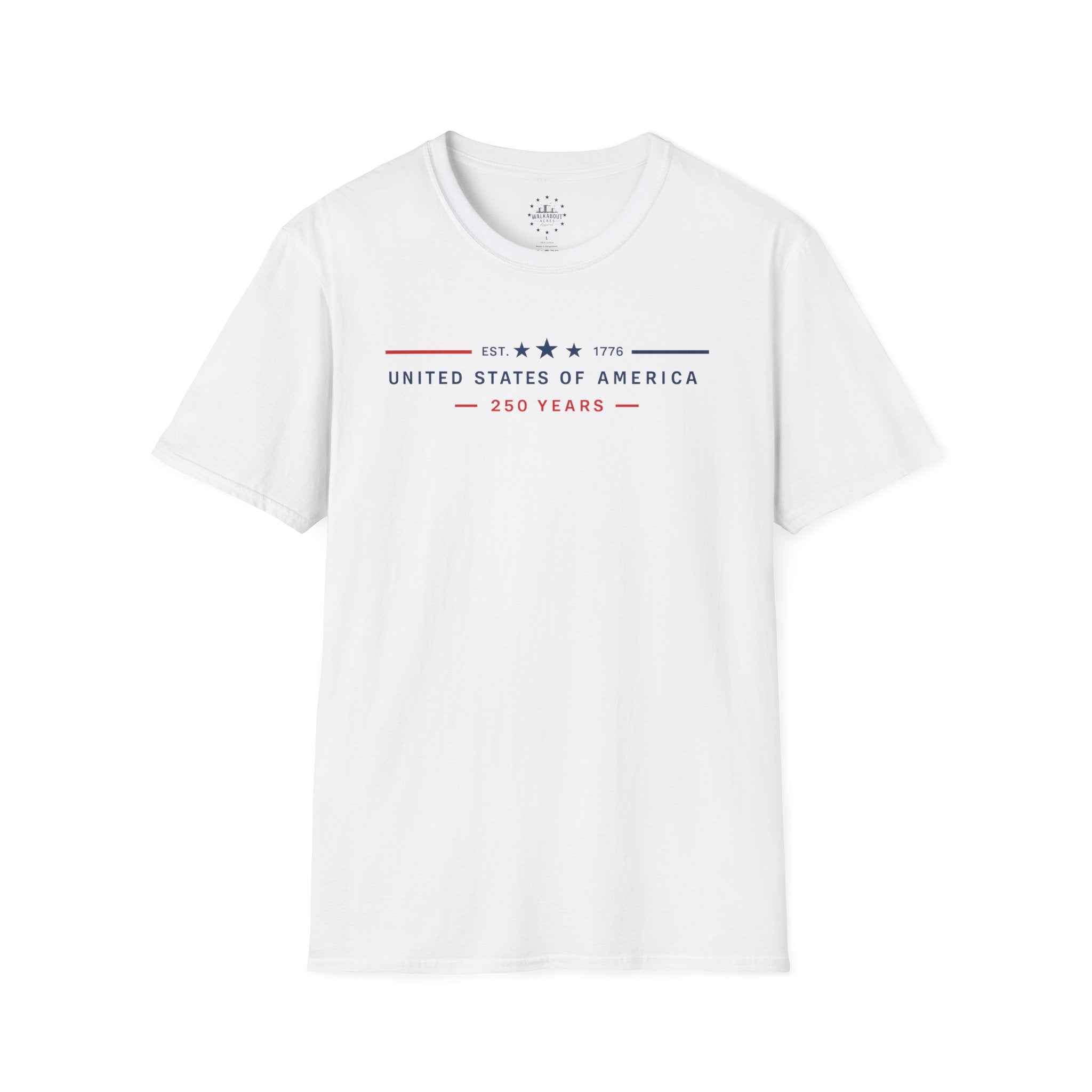 United States of America 250 Years Shirt | EST 1776 Patriotic Tee | Minimalist America 250 T-Shirt | USA Semiquincentennial Shirt