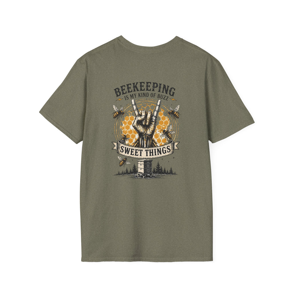 Beekeeping Is My Kind of Buzz Shirt | Skull Beekeeper Tee | Rustic Bee Keeper T-Shirt | Honey Lover Gift