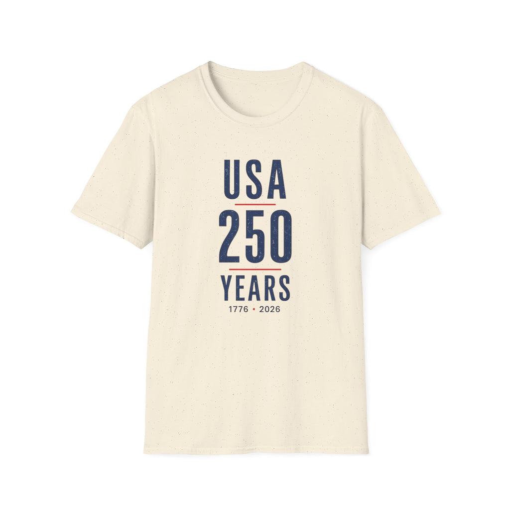 USA 250 Years Shirt | America 1776-2026 Patriotic Tee | Minimalist Semiquincentennial T-Shirt | American Heritage Apparel