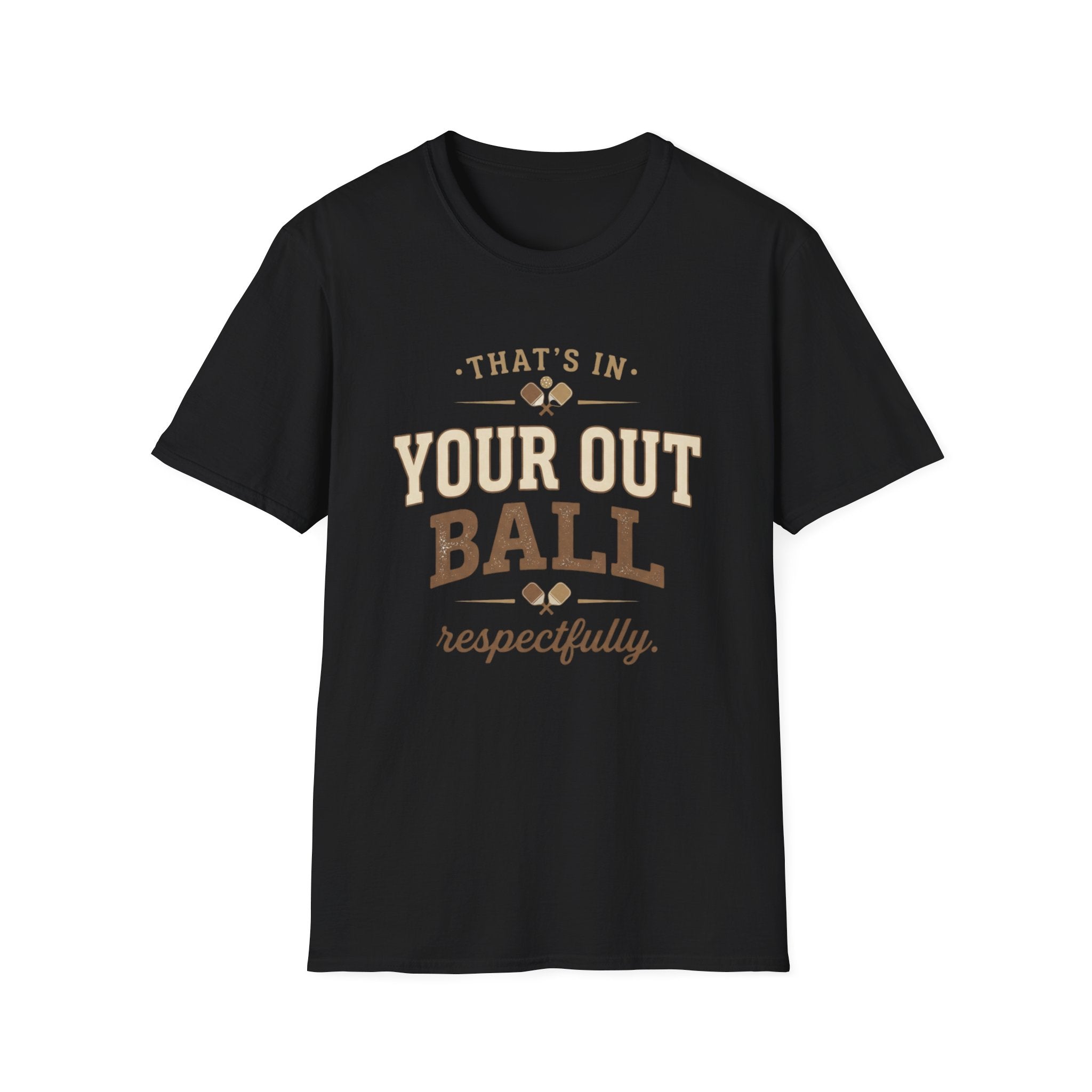 That’s In Your Out Ball Pickleball Shirt | Funny Pickleball Tee | Vintage Pickleball Graphic Unisex Softstyle T-Shirt