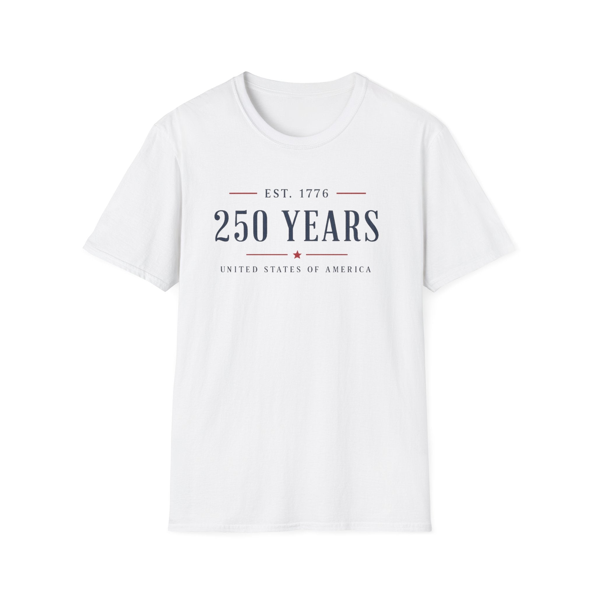 250 Years Shirt | EST. 1776 Patriotic Tee | United States of America T-Shirt | Minimalist America 250 Heritage Shirt